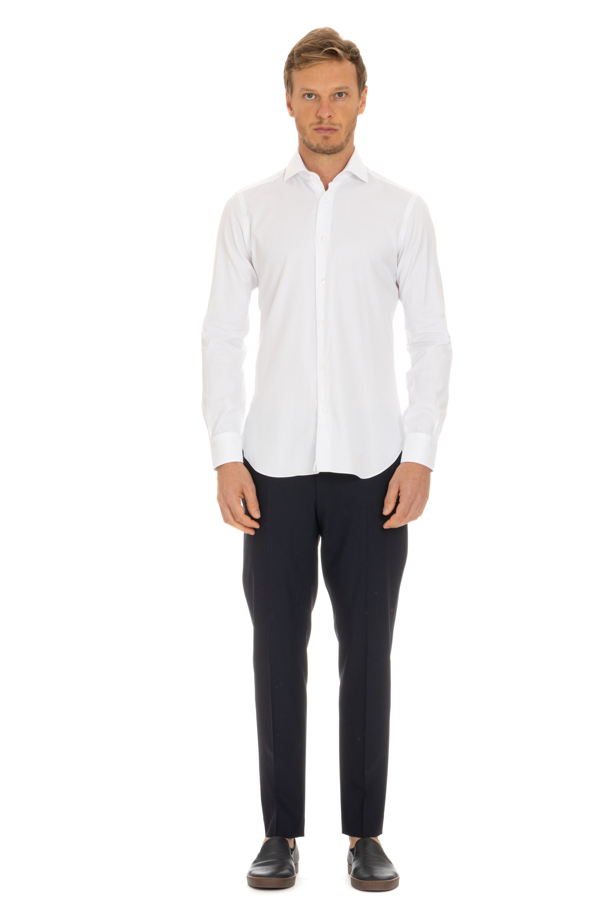 Culto label tailored cotton oxford shirt