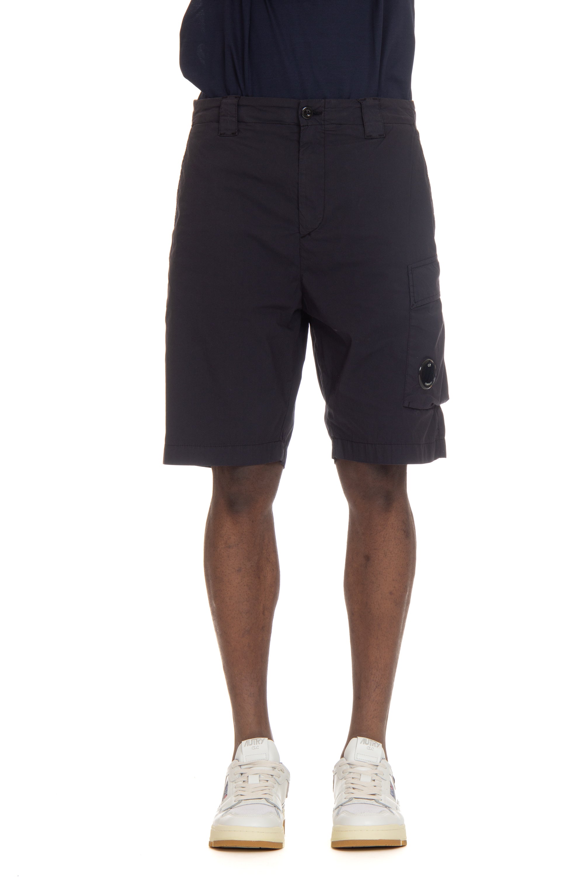 Cargo-Bermudashorts aus Baumwoll-Nylon mit Fadenzahl 50