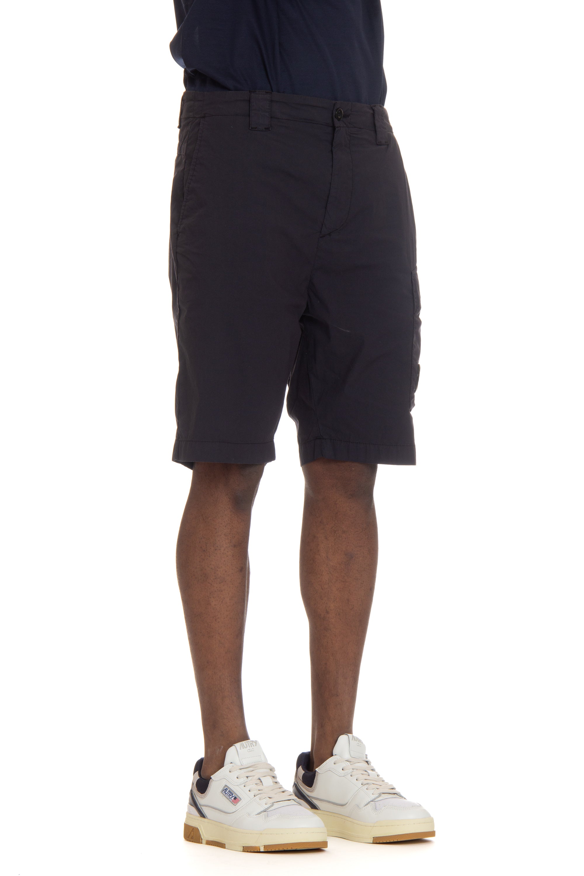 Cargo-Bermudashorts aus Baumwoll-Nylon mit Fadenzahl 50