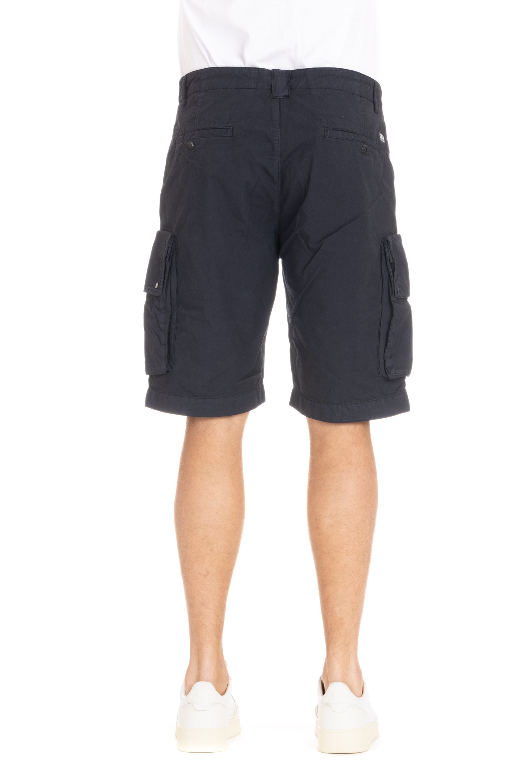 Cargo twill cotton shorts