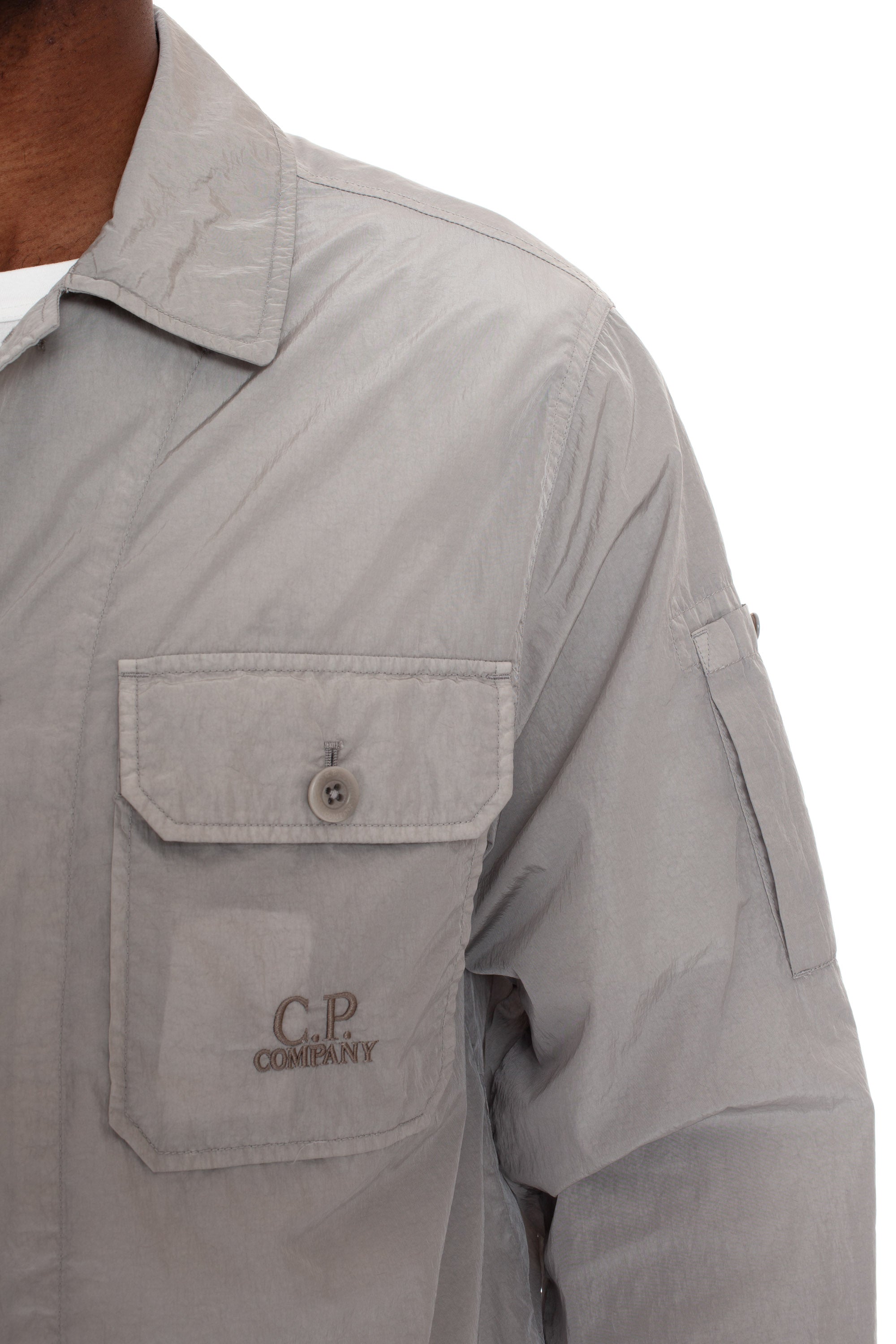 Chrome-R nylon overshirt