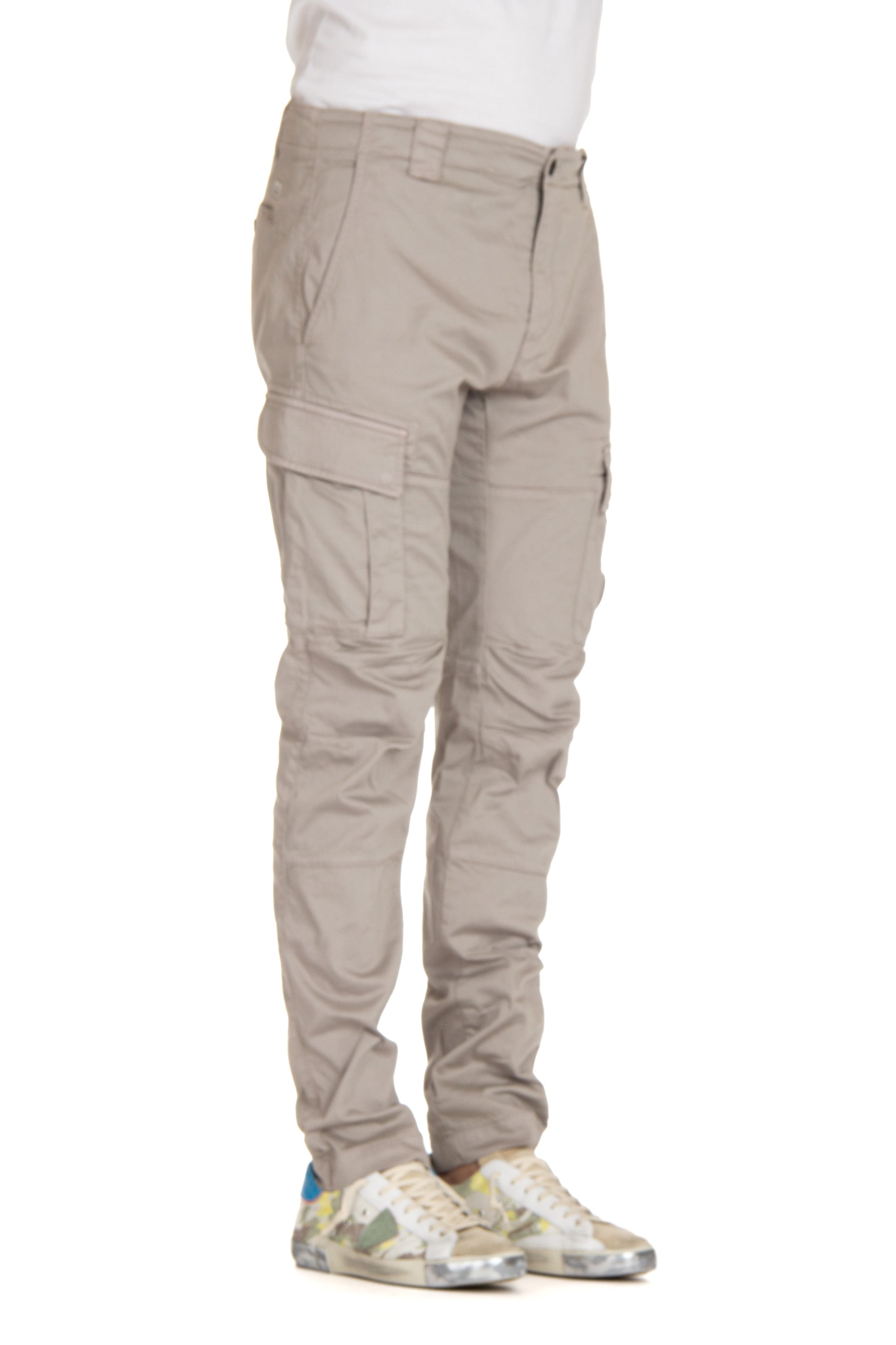 Cargo trousers in cotton sateen