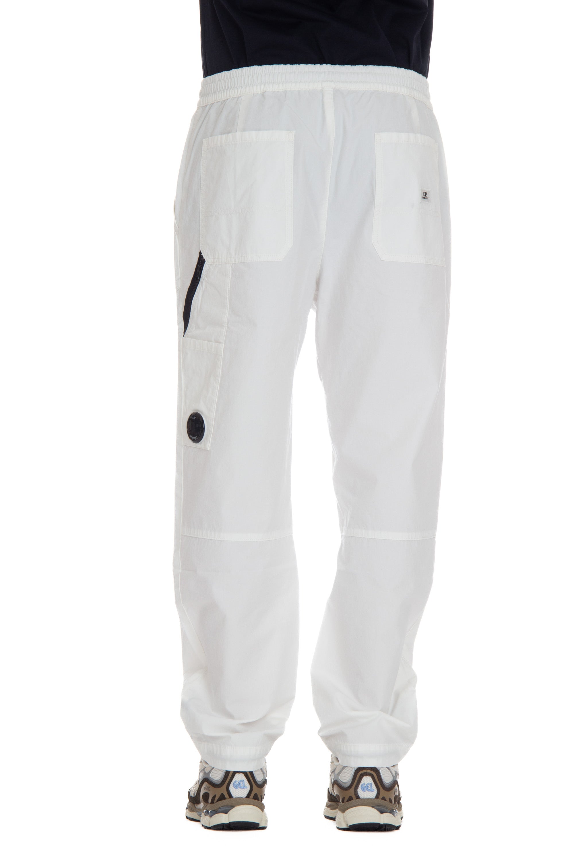 Cotton trousers with drawstring