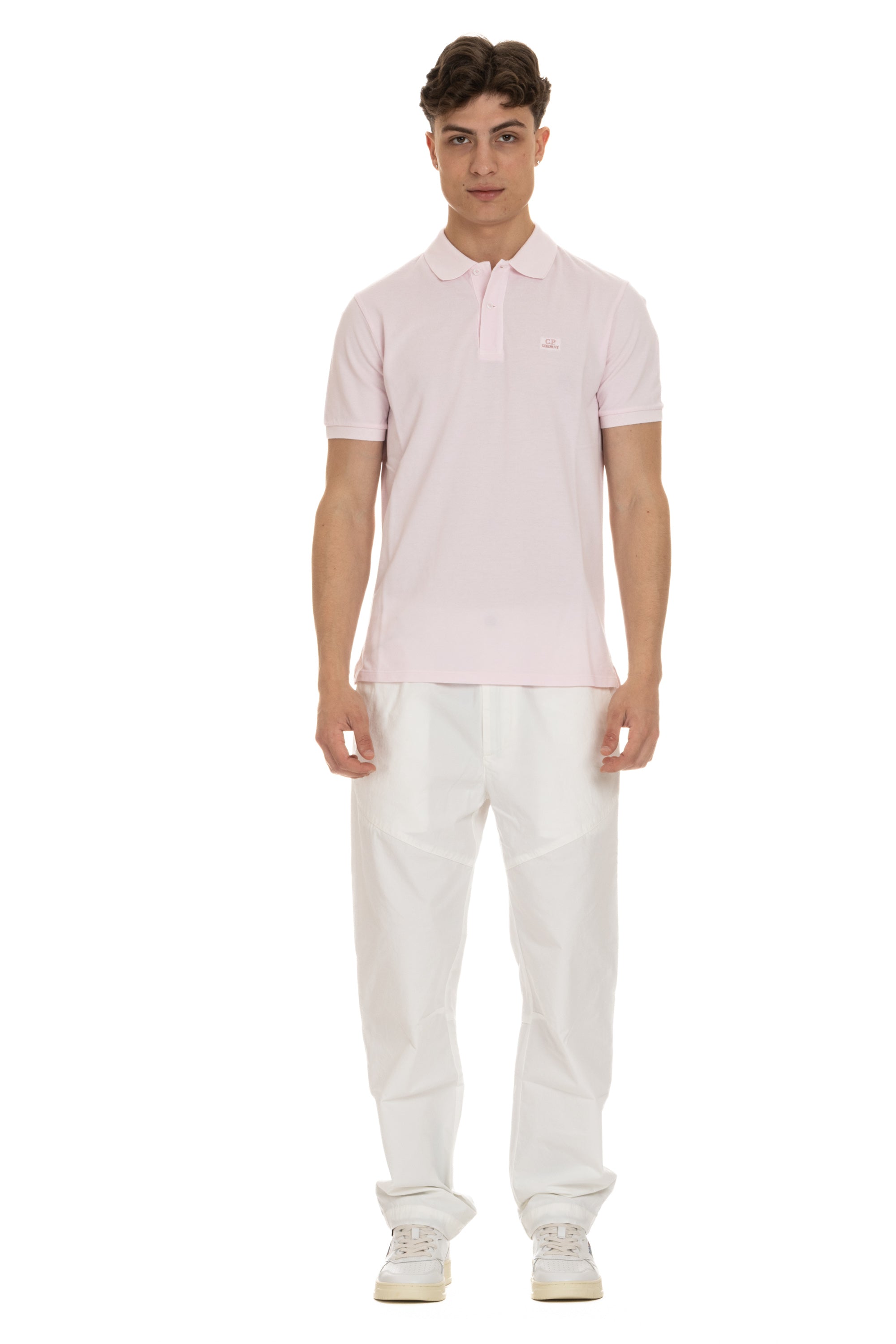 Regular fit cotton pique polo shirt