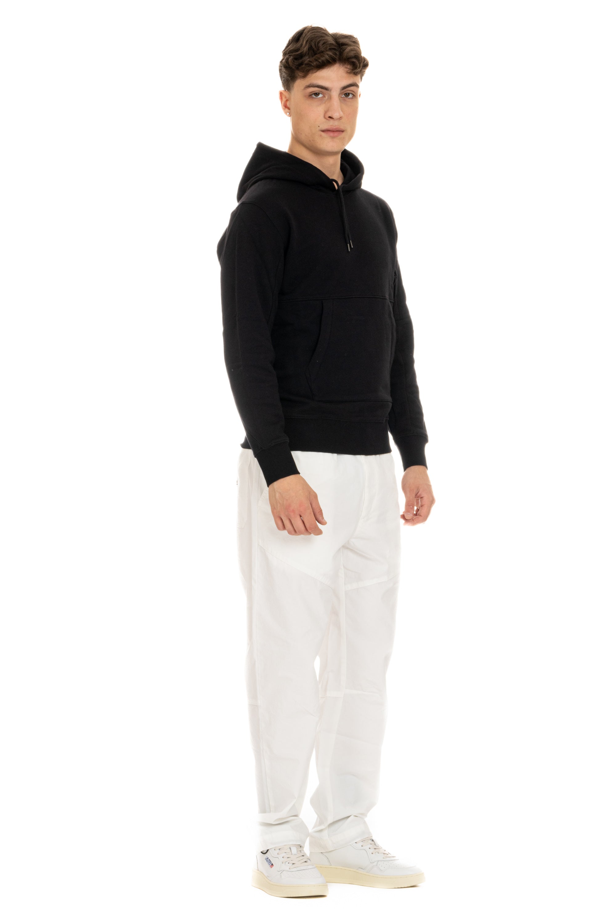 Cotton sweatshirt with hood