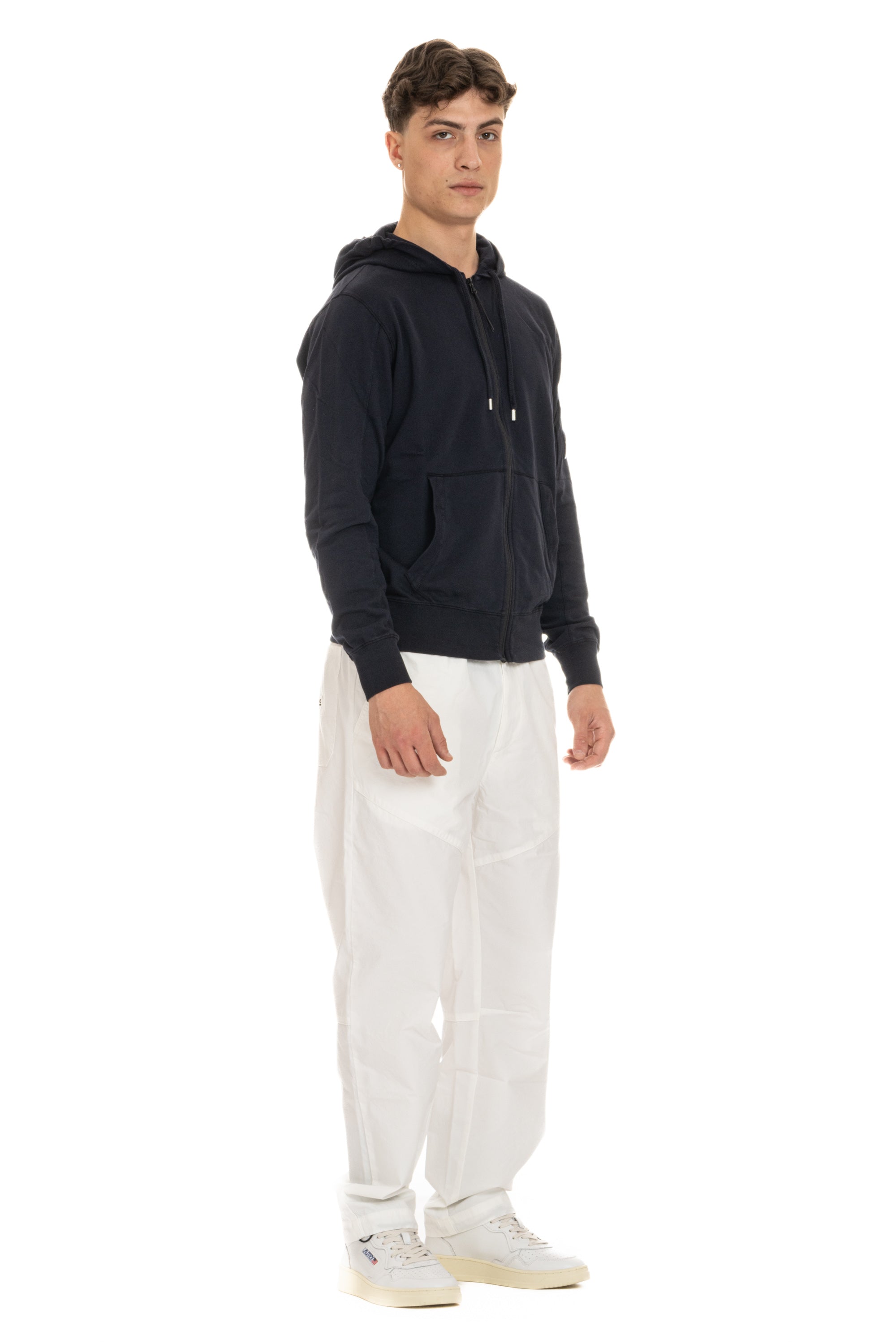 Full zip sweatshirt in light cotton