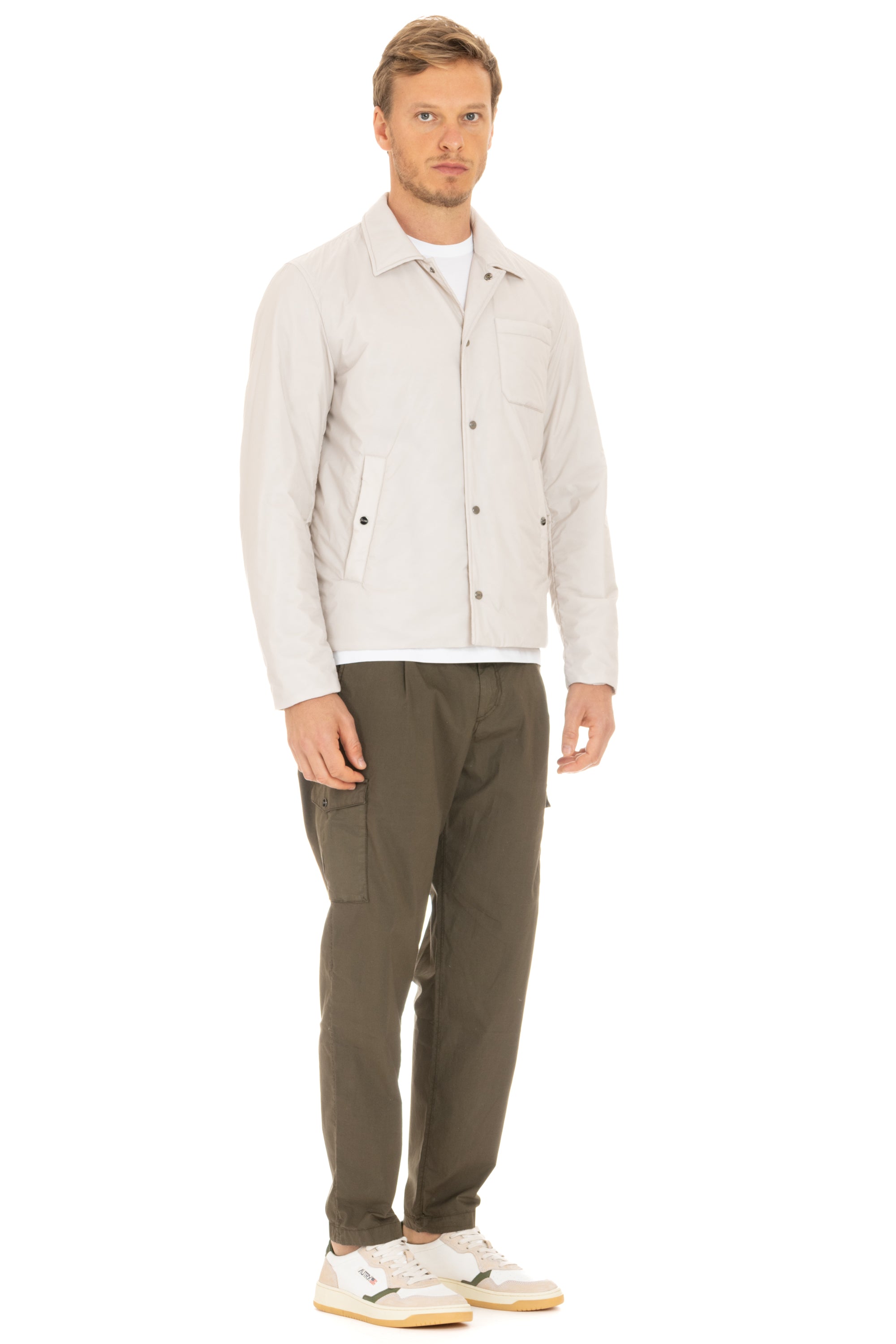 Overshirt padded with thermal wadding