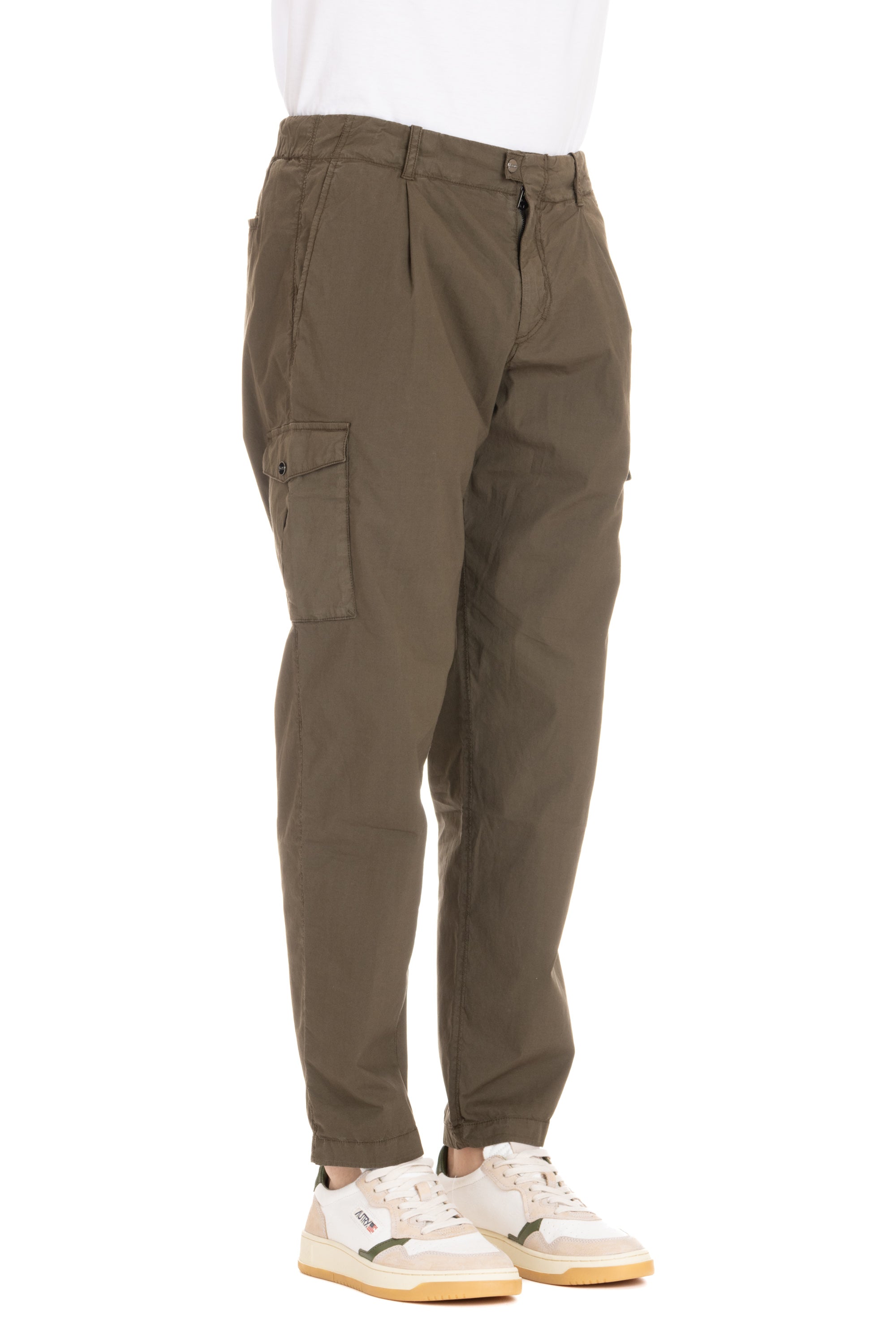 Cargo trousers in poplin cotton