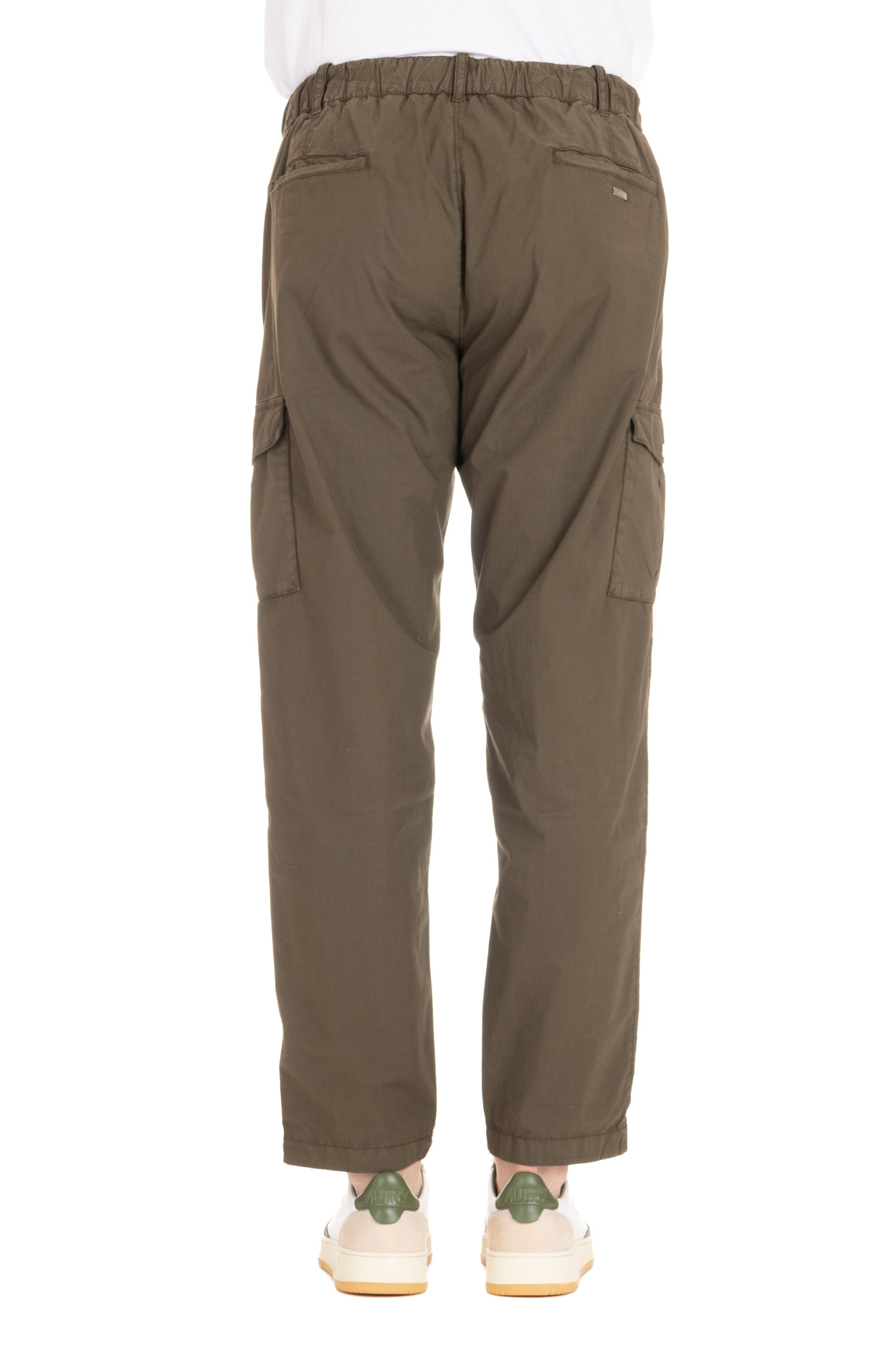 Cargo trousers in poplin cotton