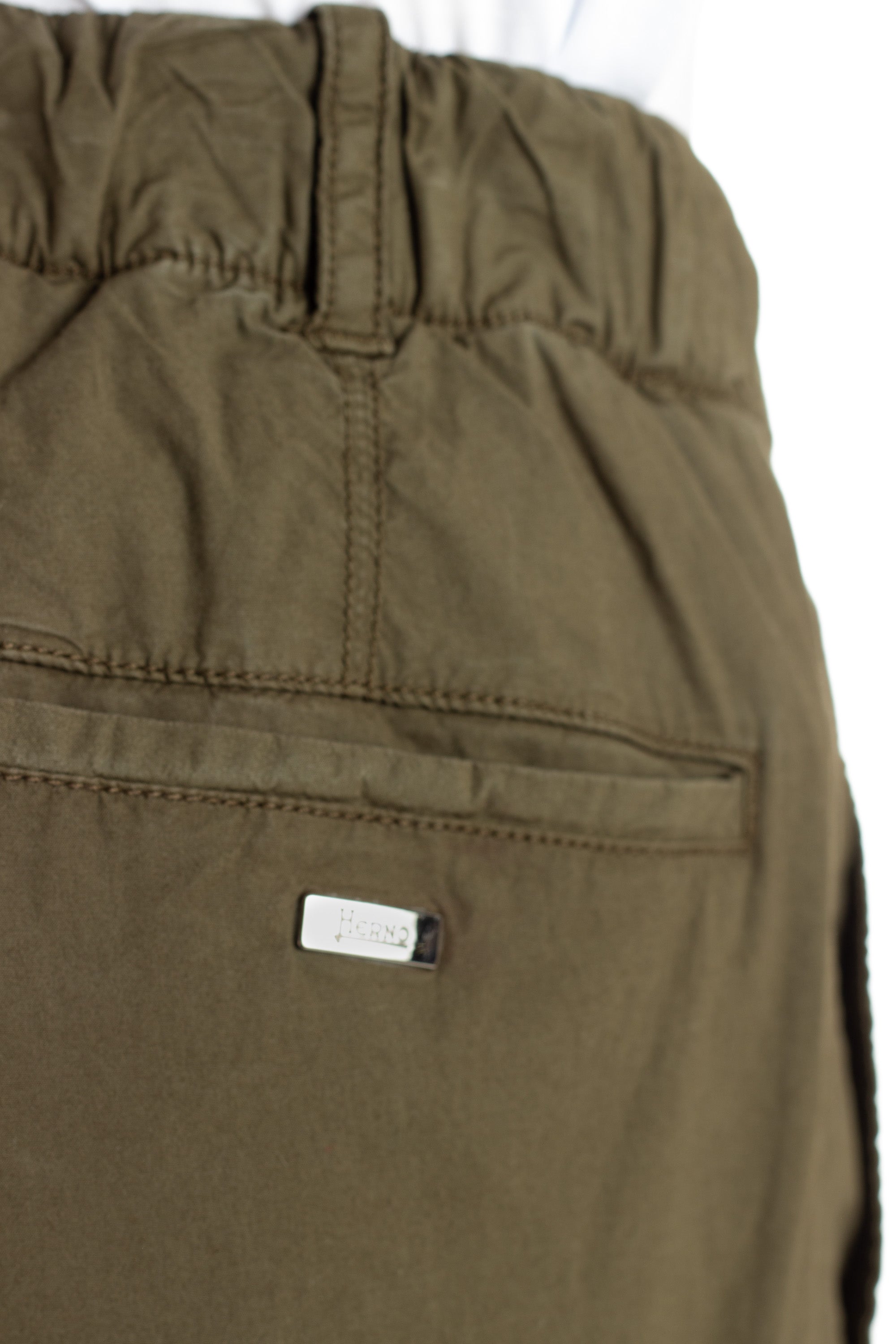 Pantalone cargo in cotone popeline