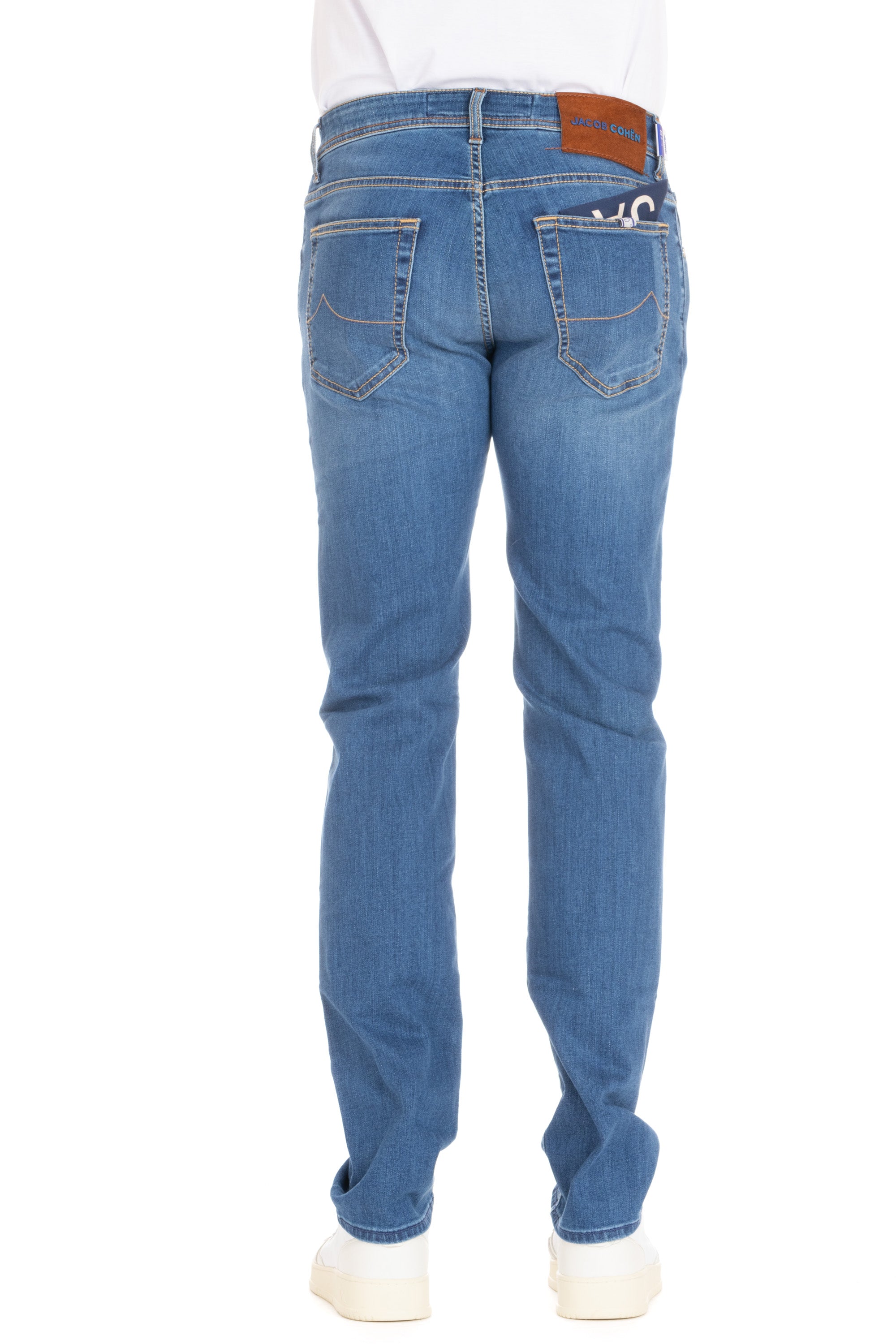 Jeans stretch etichetta marrone in cavallino Nick fit