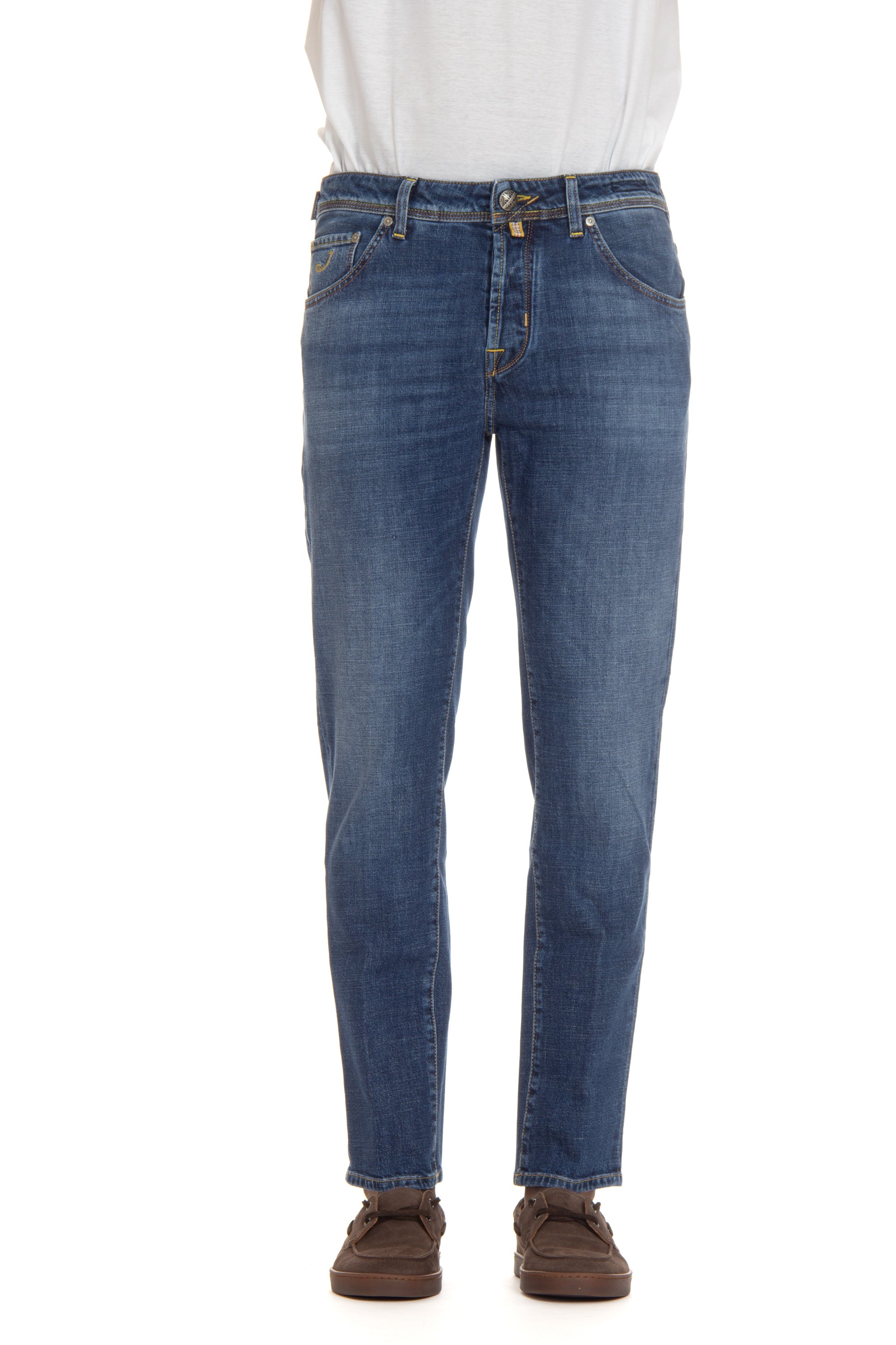 Scott-Fit-Jeans mit speziellem Label