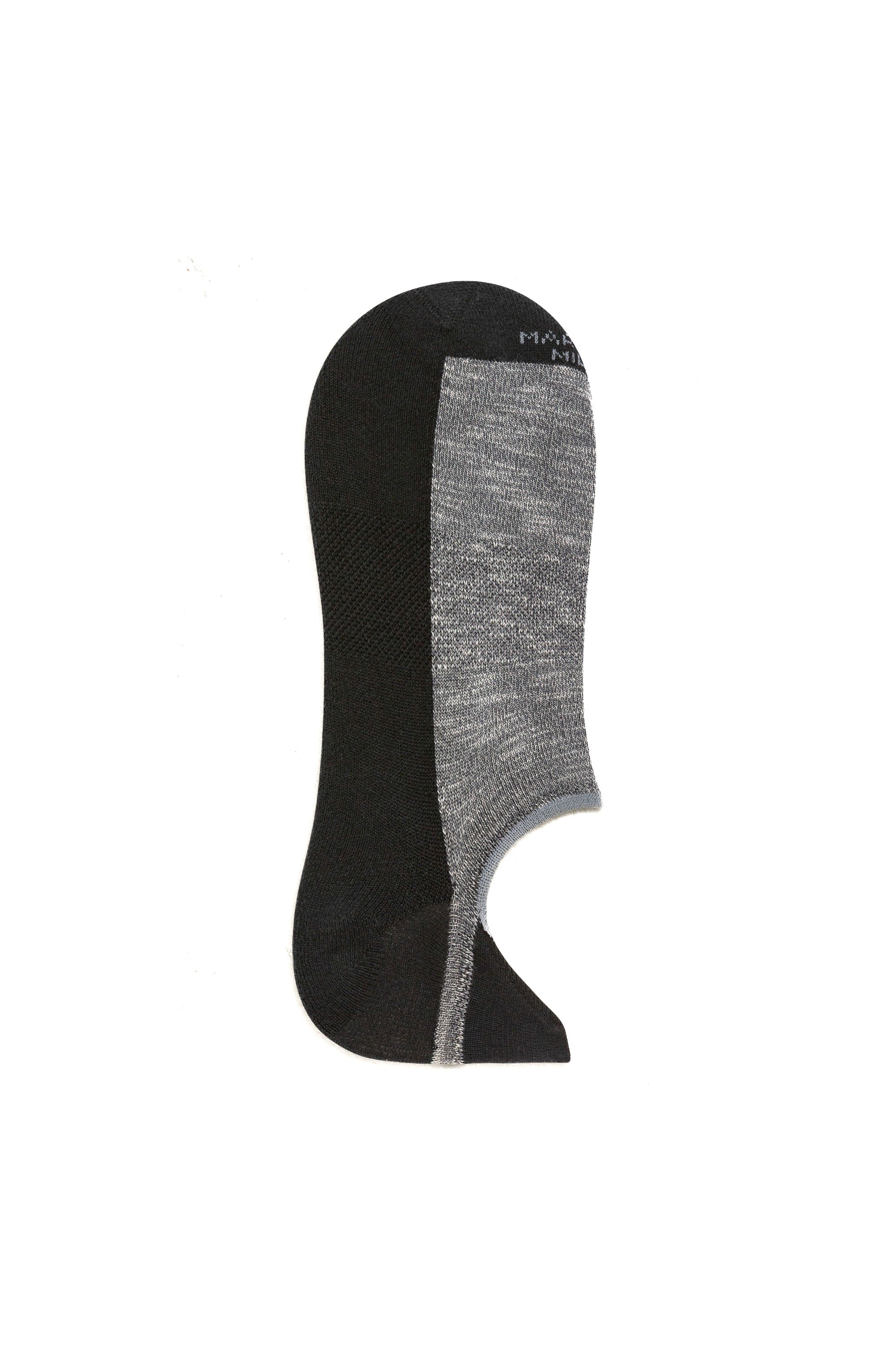 Invisible two-tone sneaker sock