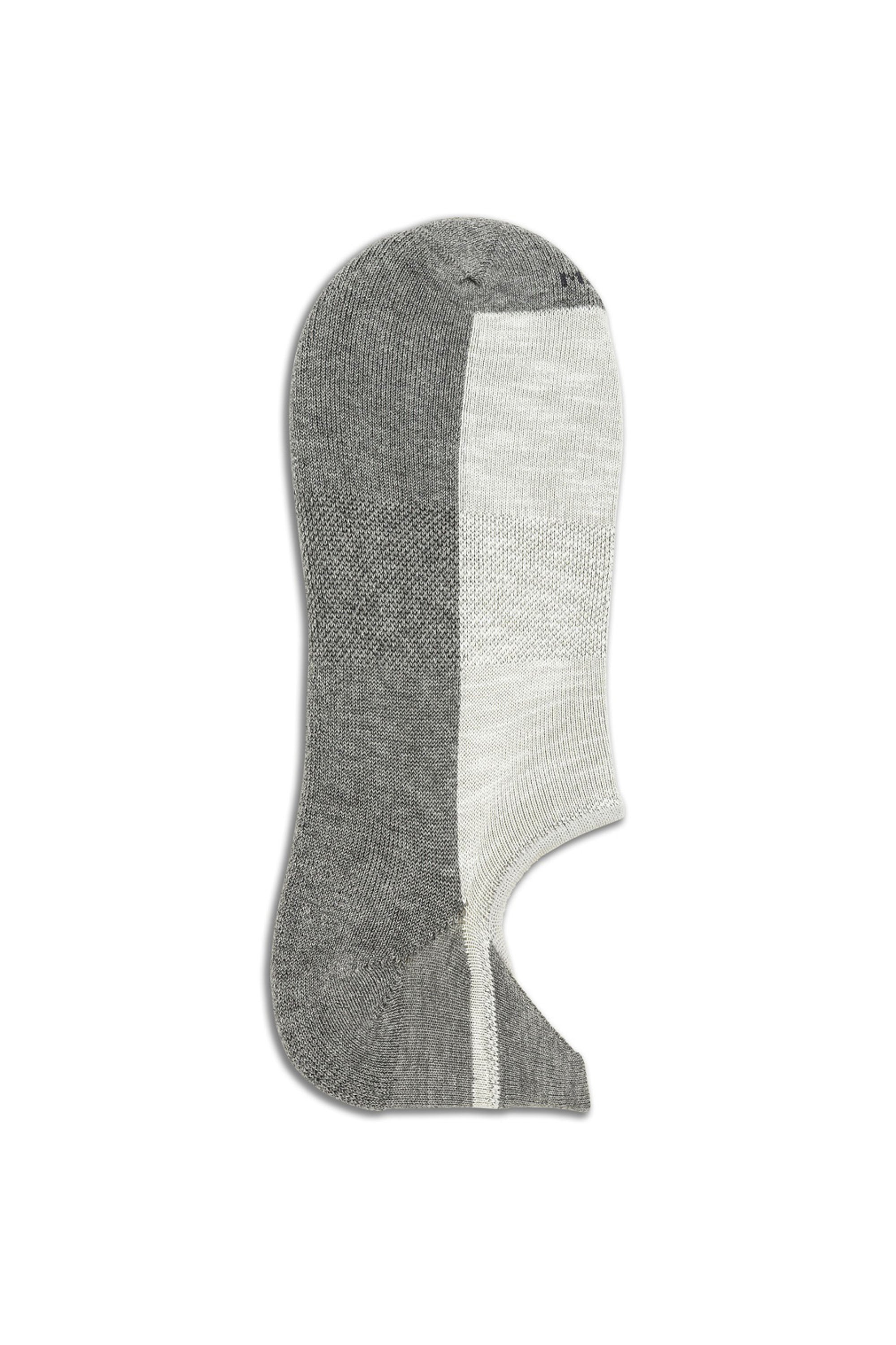 Invisible two-tone sneaker sock