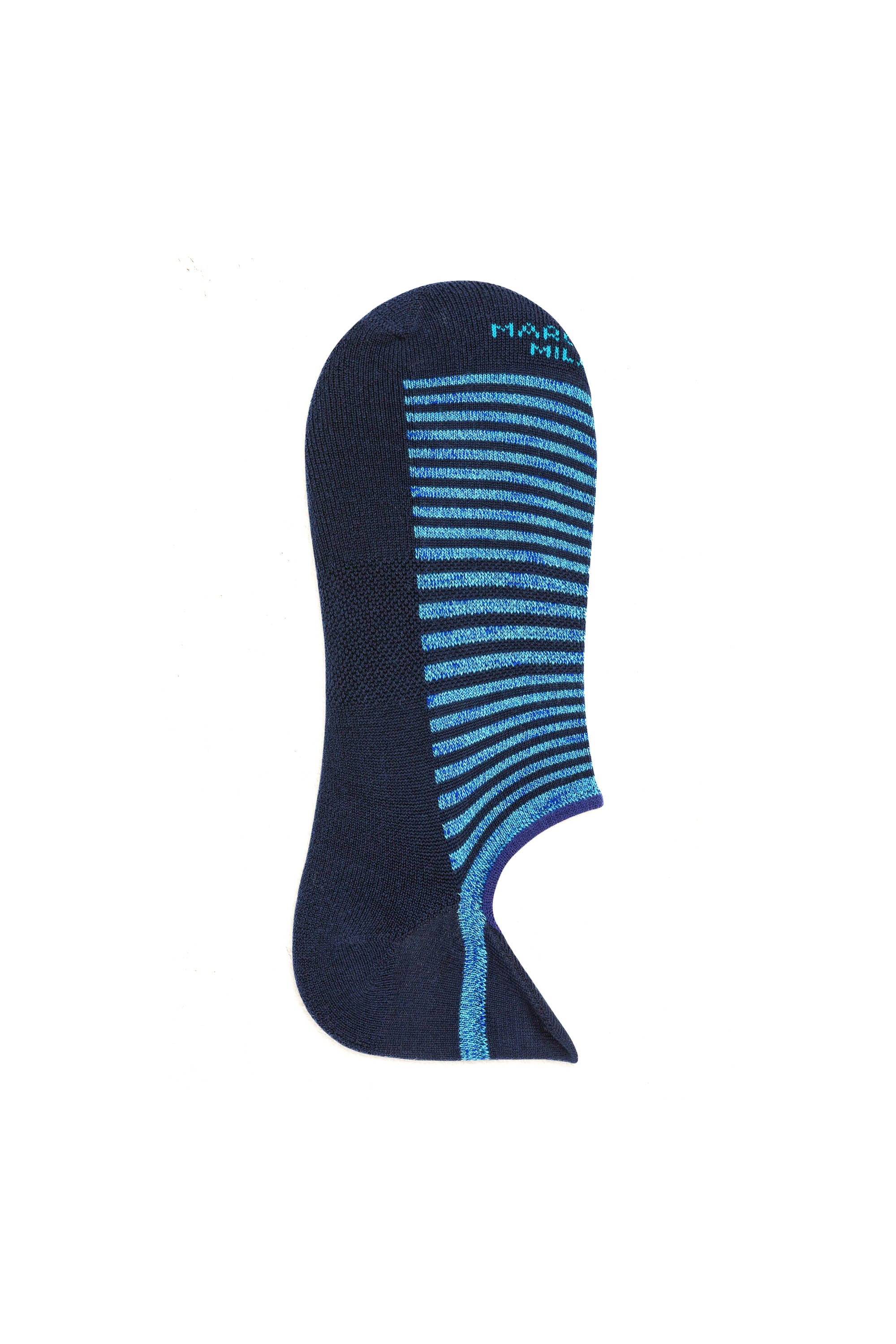 Invisible striped sneaker sock