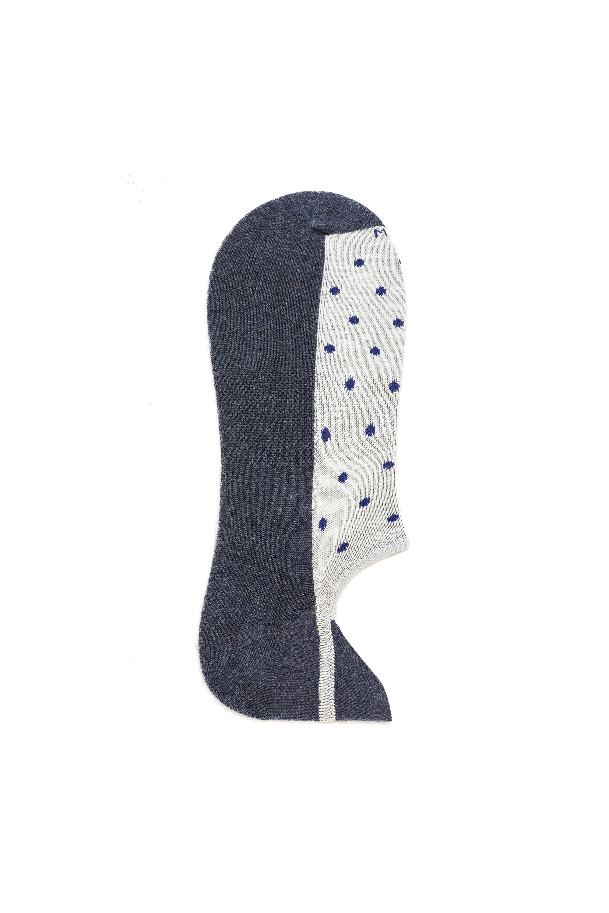 Invisible Sneaker sock with polka dots