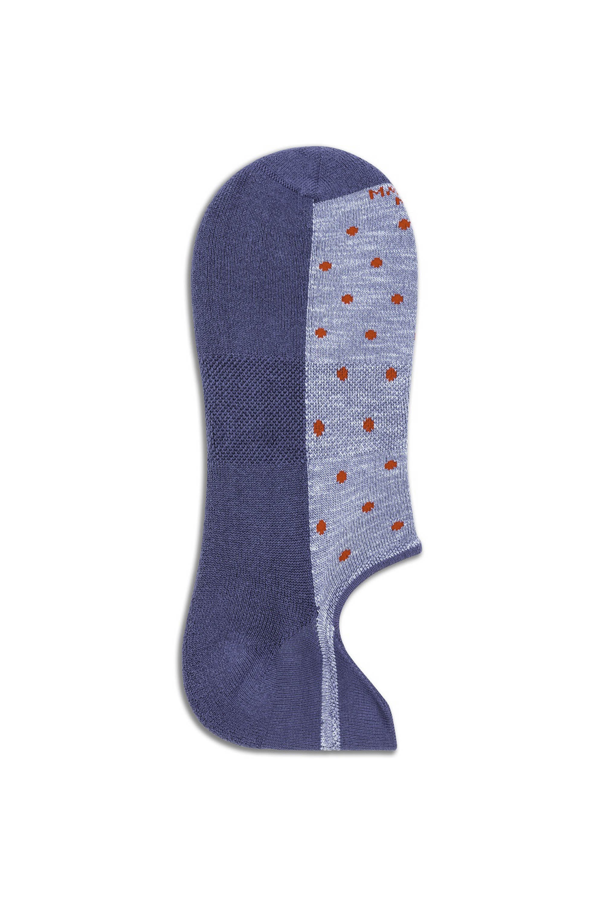 Invisible Sneaker sock with polka dots