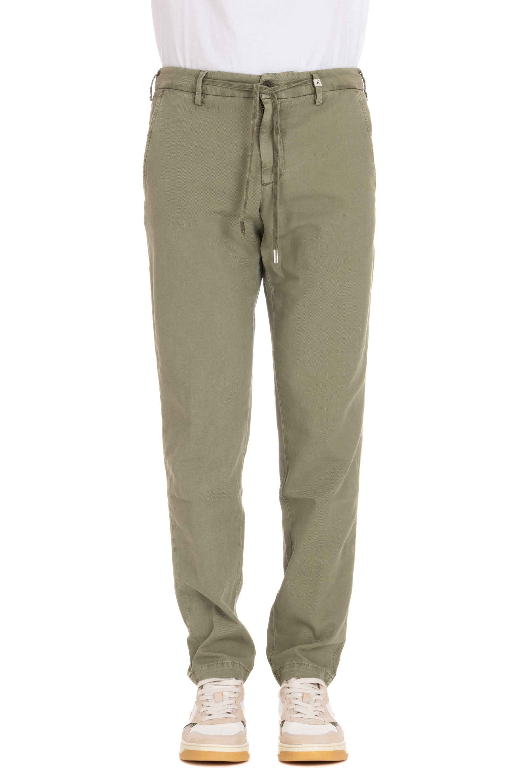 Ice cotton trousers with drawstring