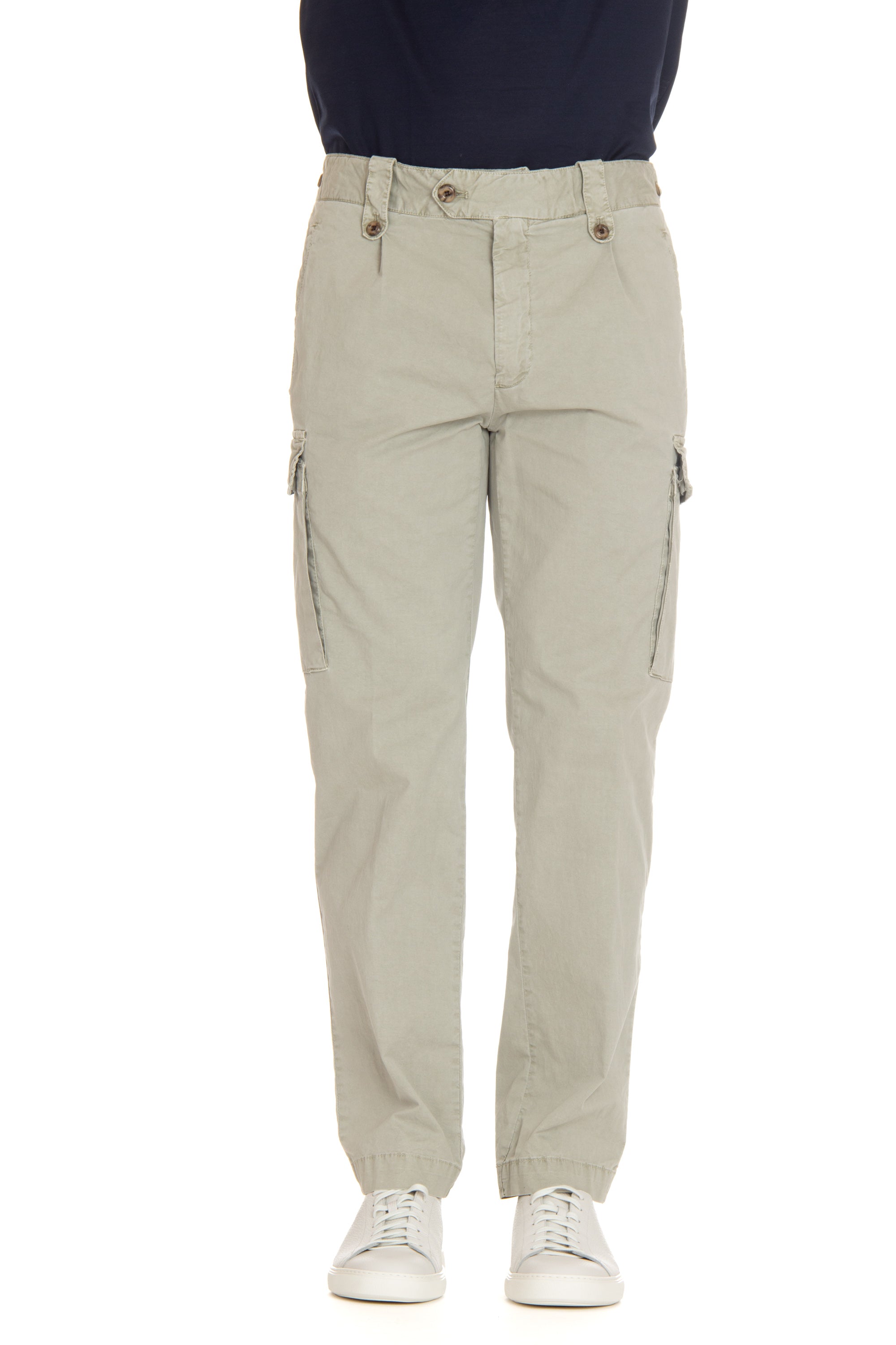 Archive cargo trousers in faded cotton mod. Ares
