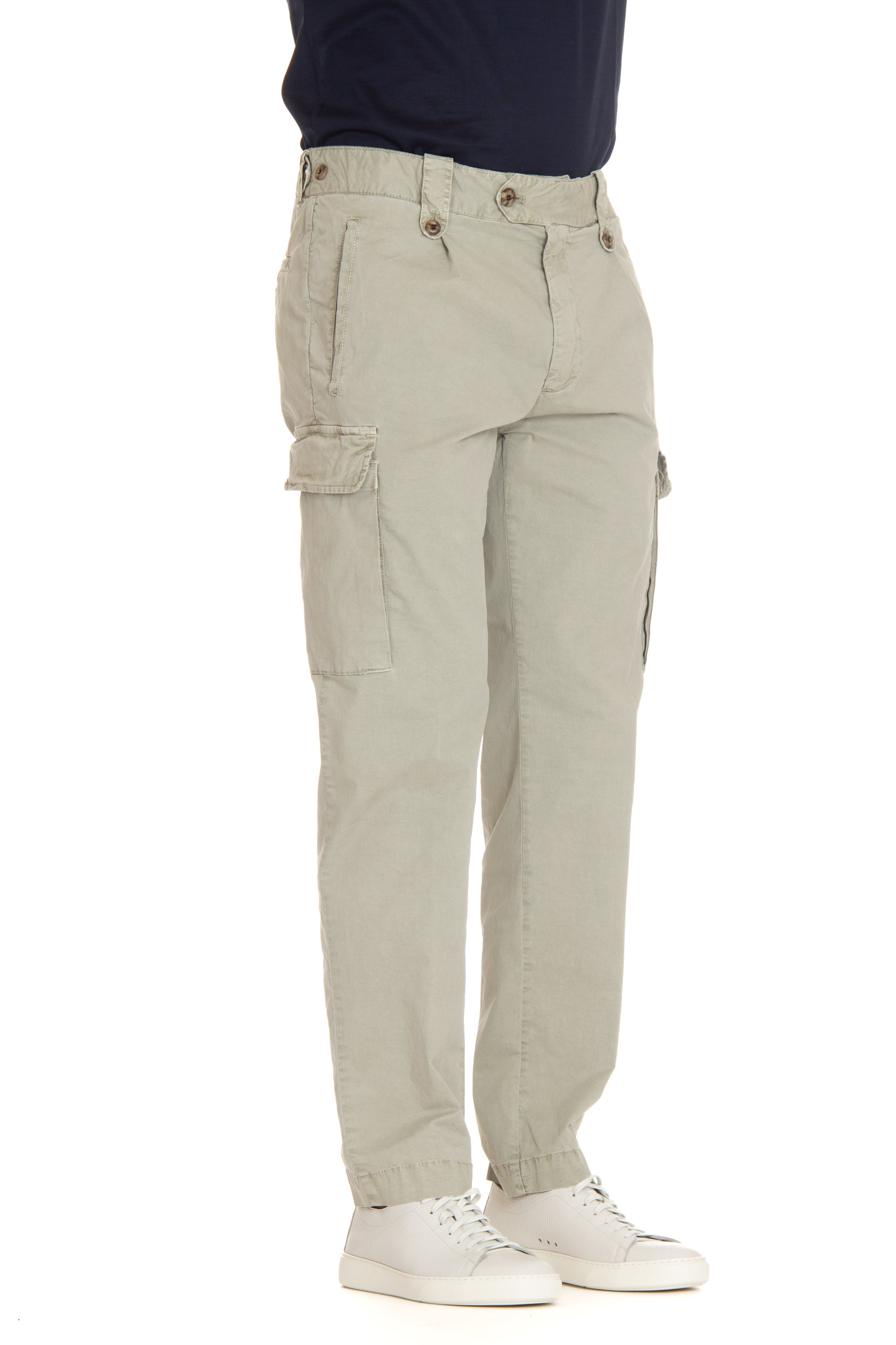 Archive cargo trousers in faded cotton mod. Ares