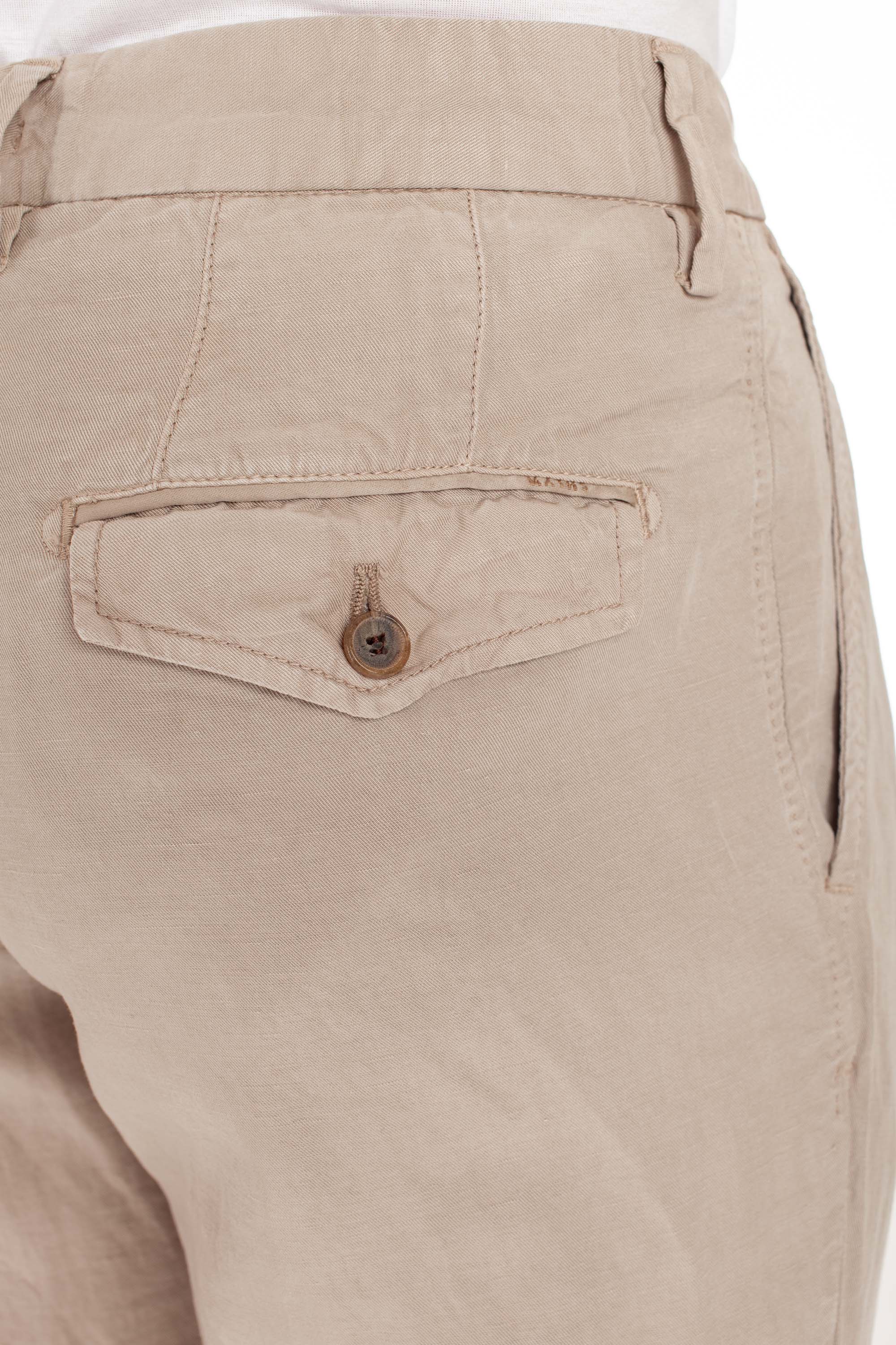 Cotton-linen chino trousers mod. Zeus