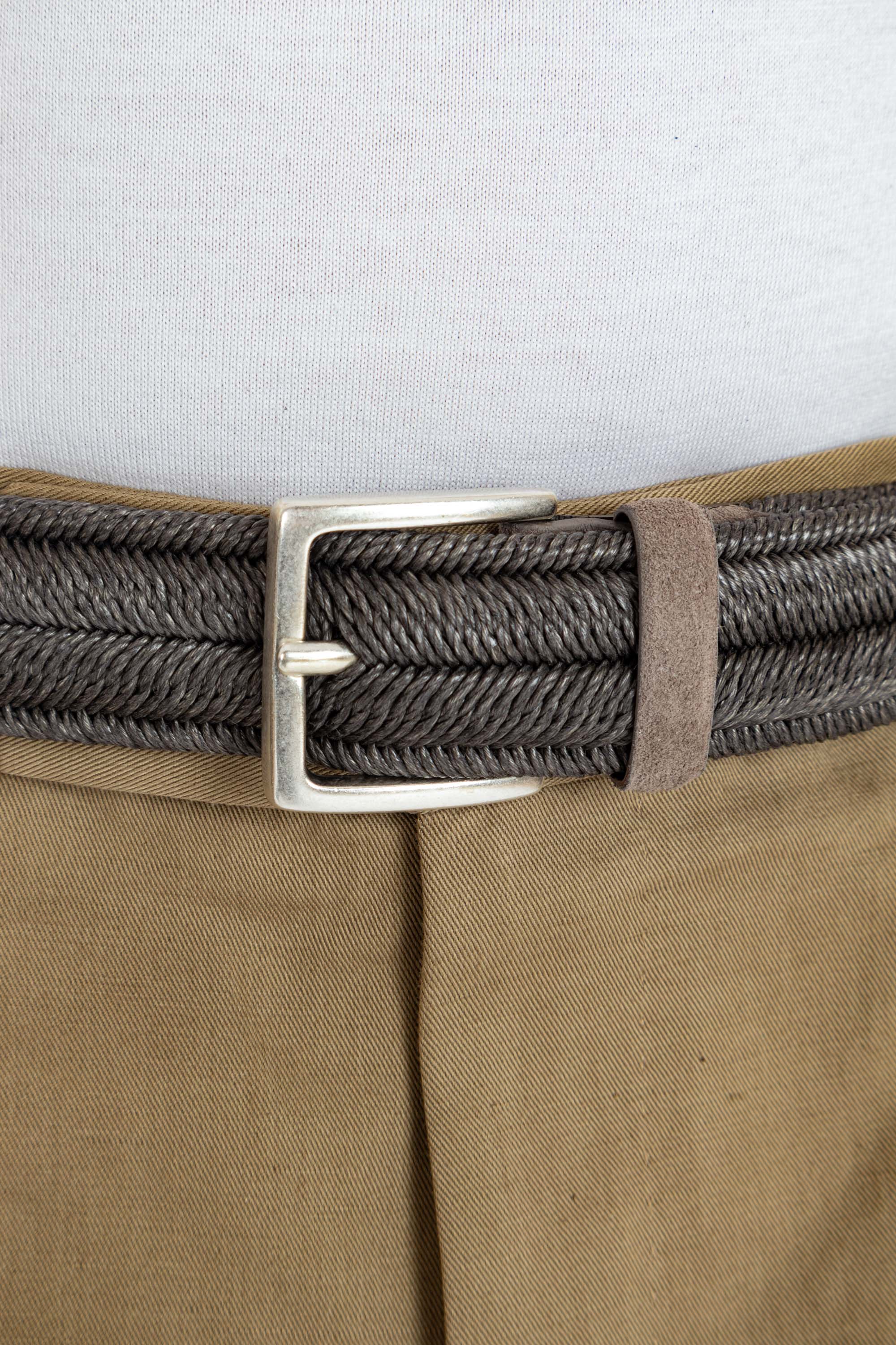 Ceinture tressée en tissu