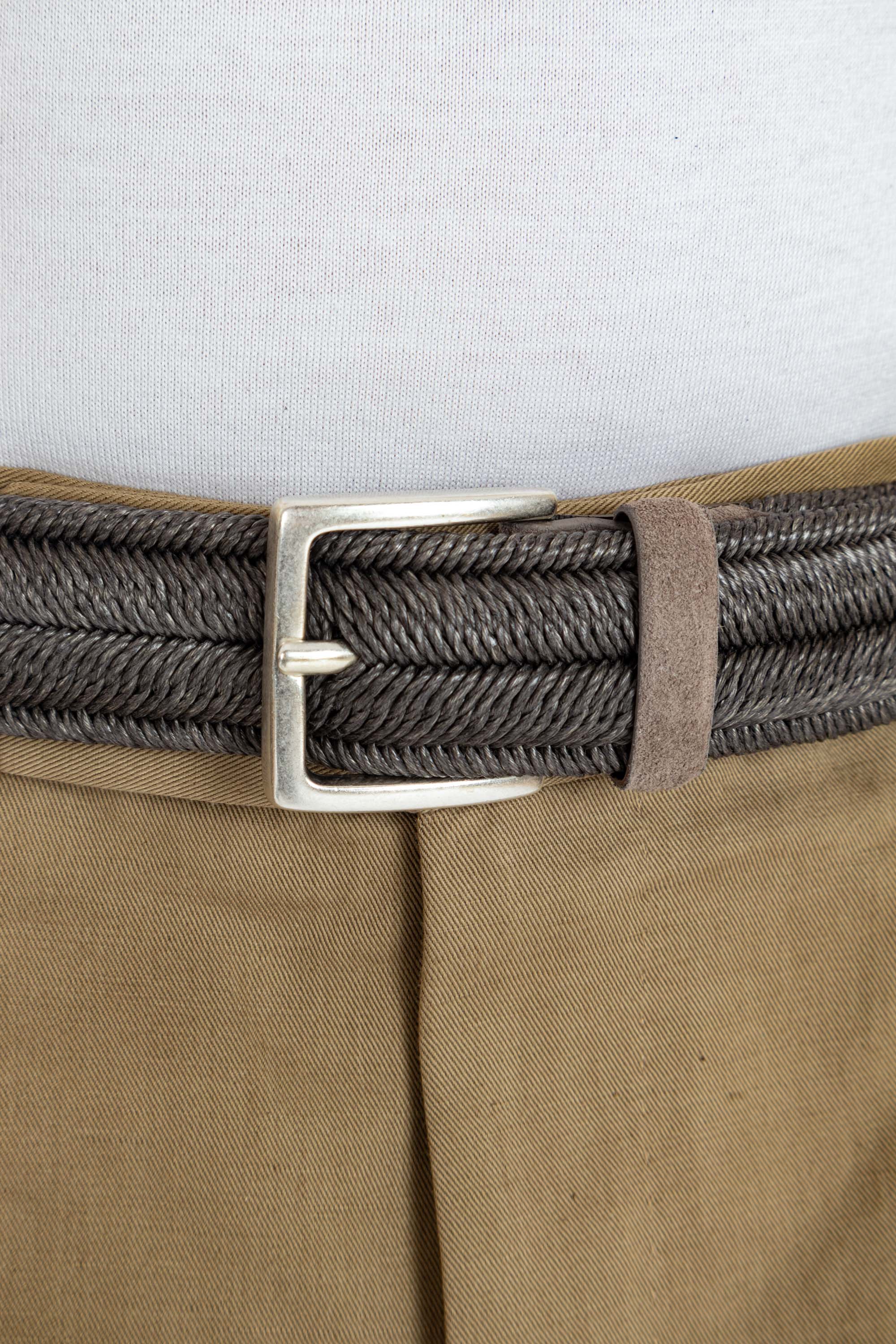 Woven fabric belt