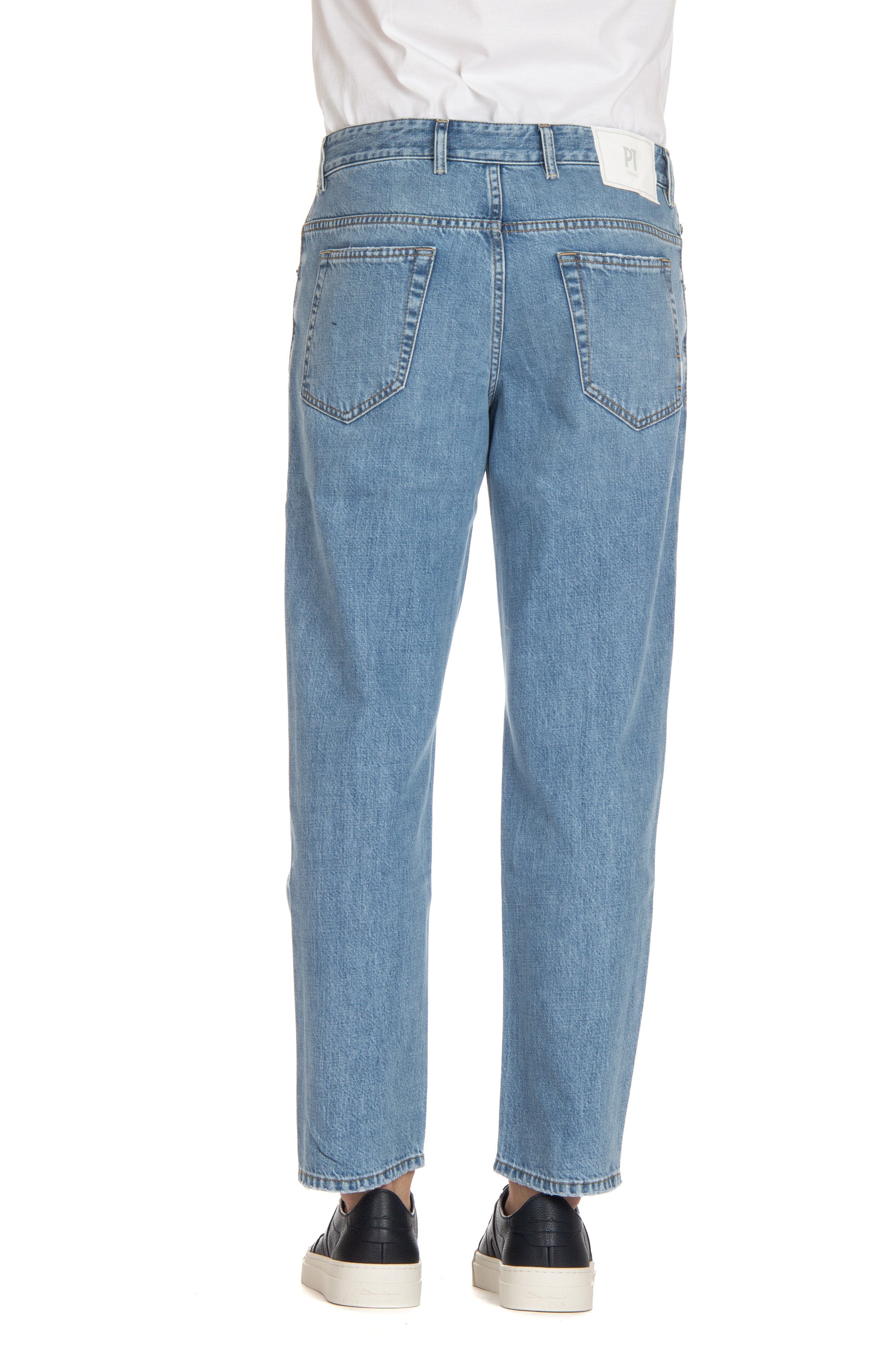 Rebel fit light wash cotton-lyocel jeans