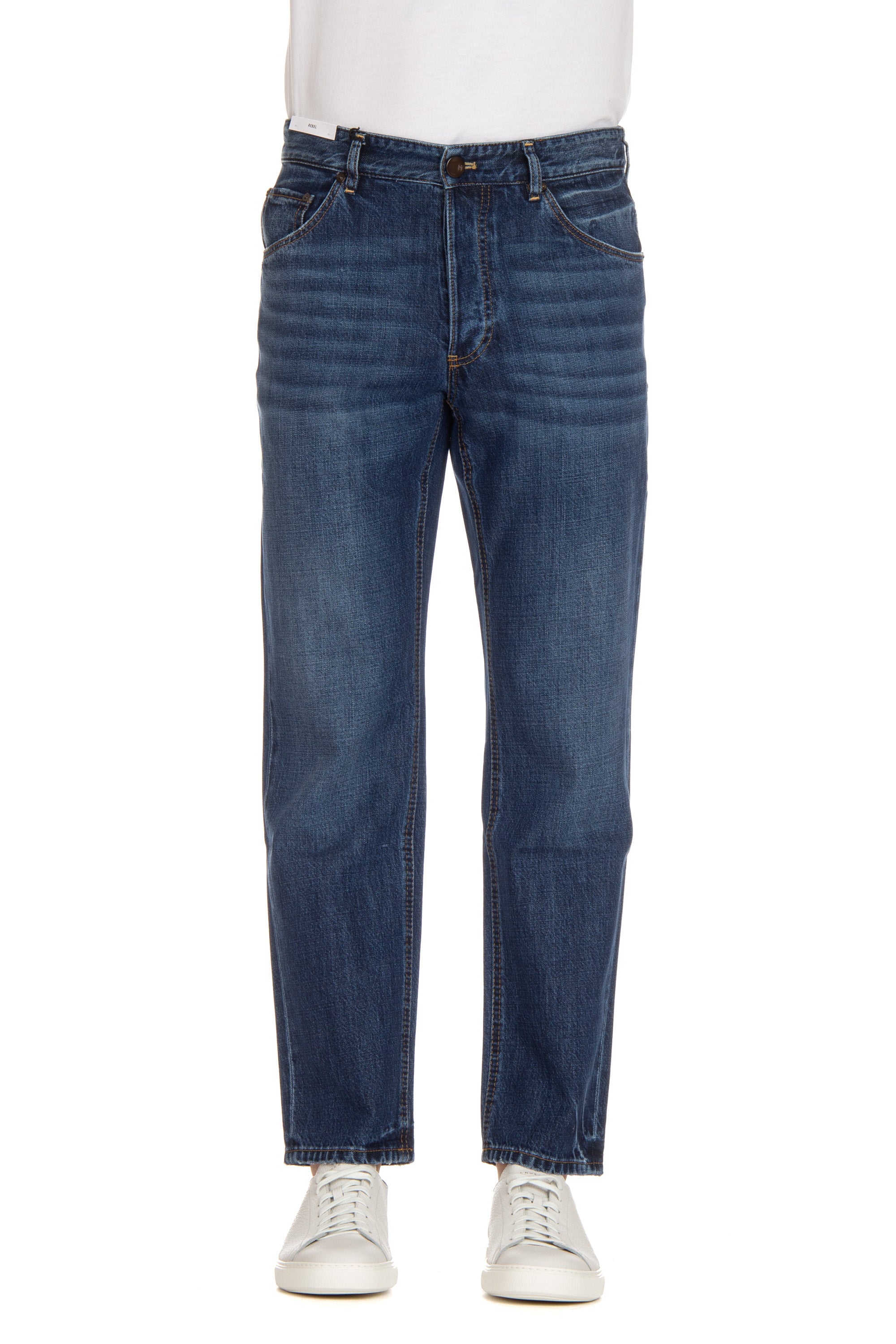Jeans in cotone-lyocel Rebel fit