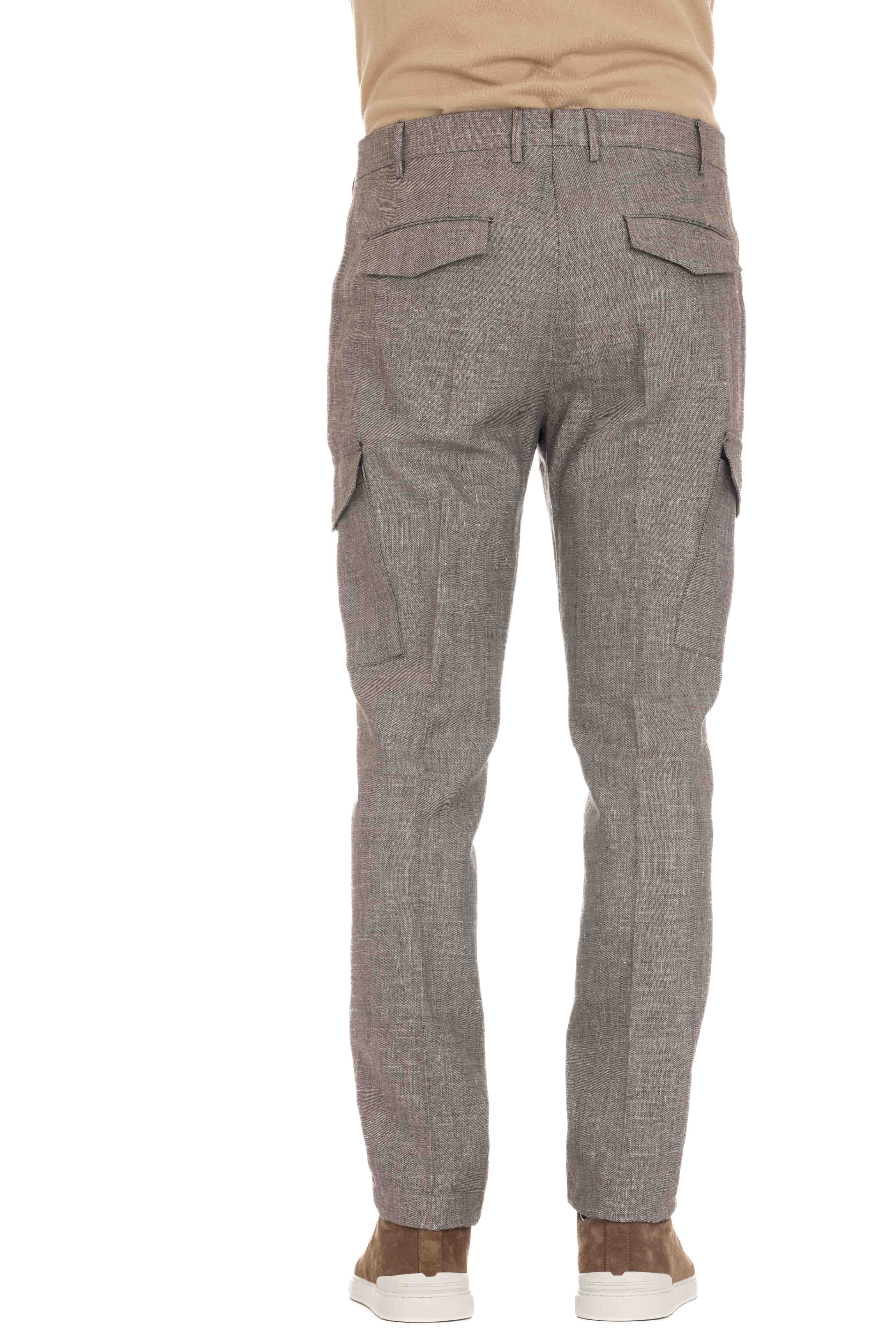 Master fit wool-linen cargo trousers