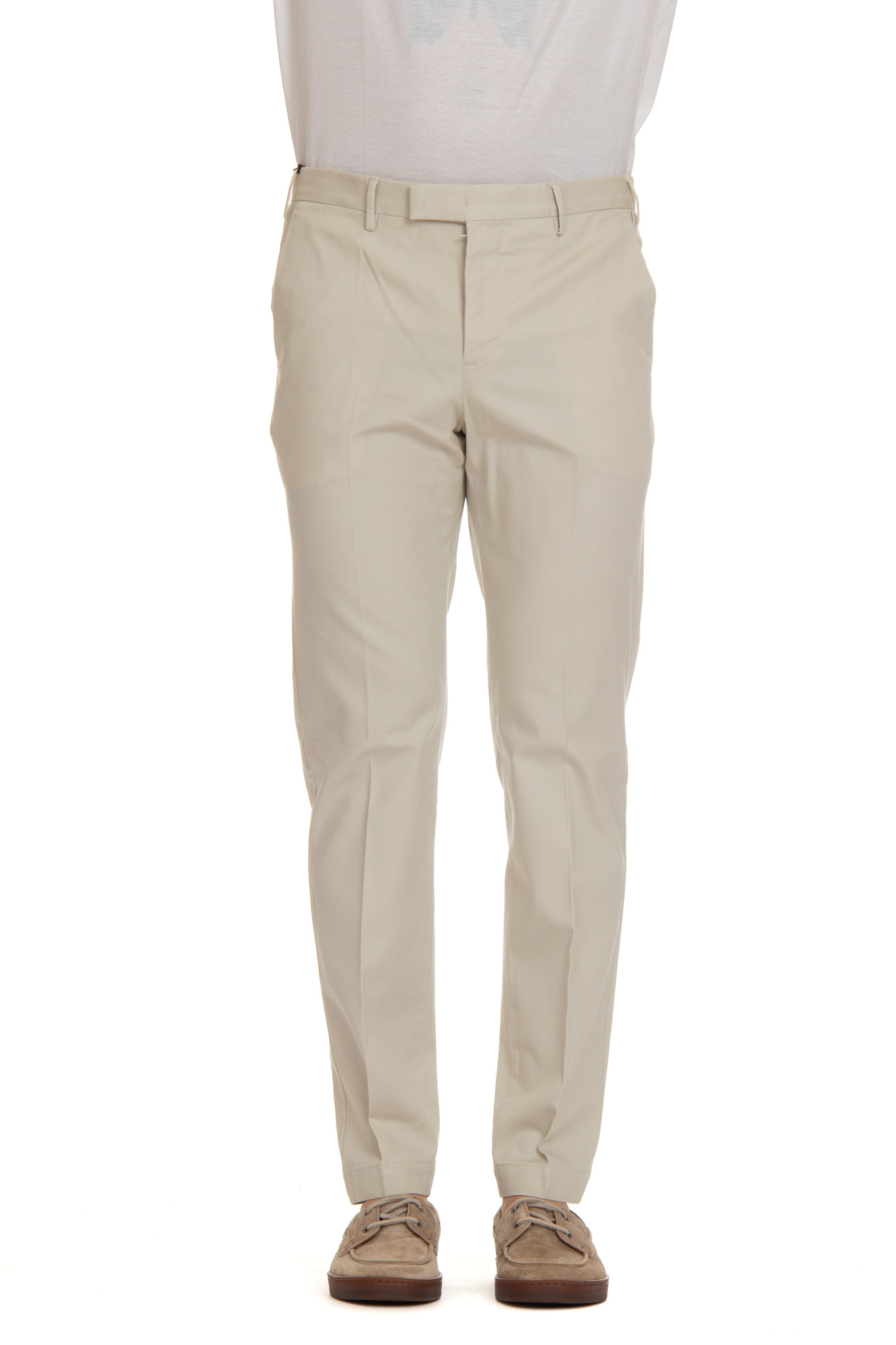 Master fit micro-structured cotton-lyocell trousers