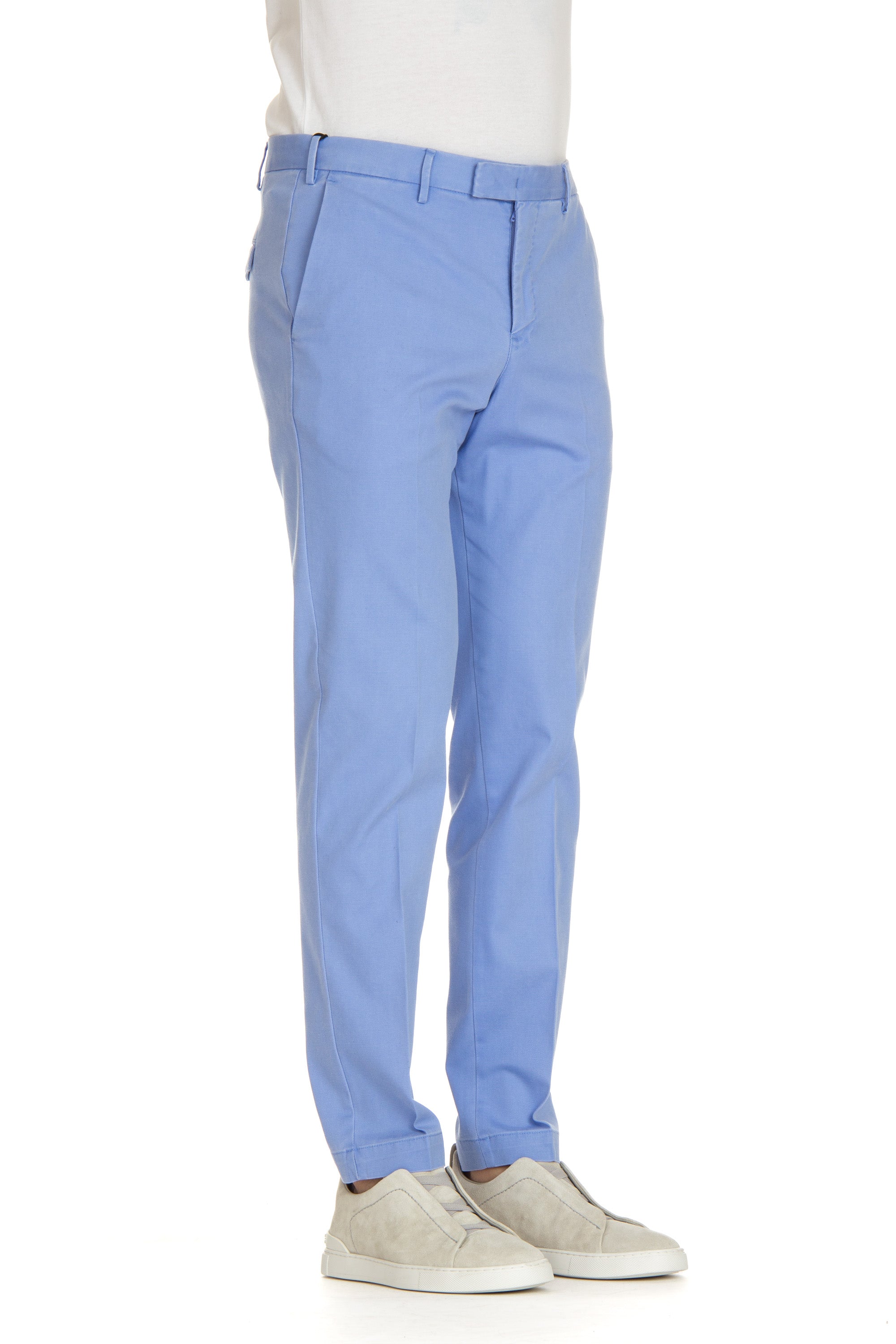 Master fit micro-structured cotton-lyocell trousers