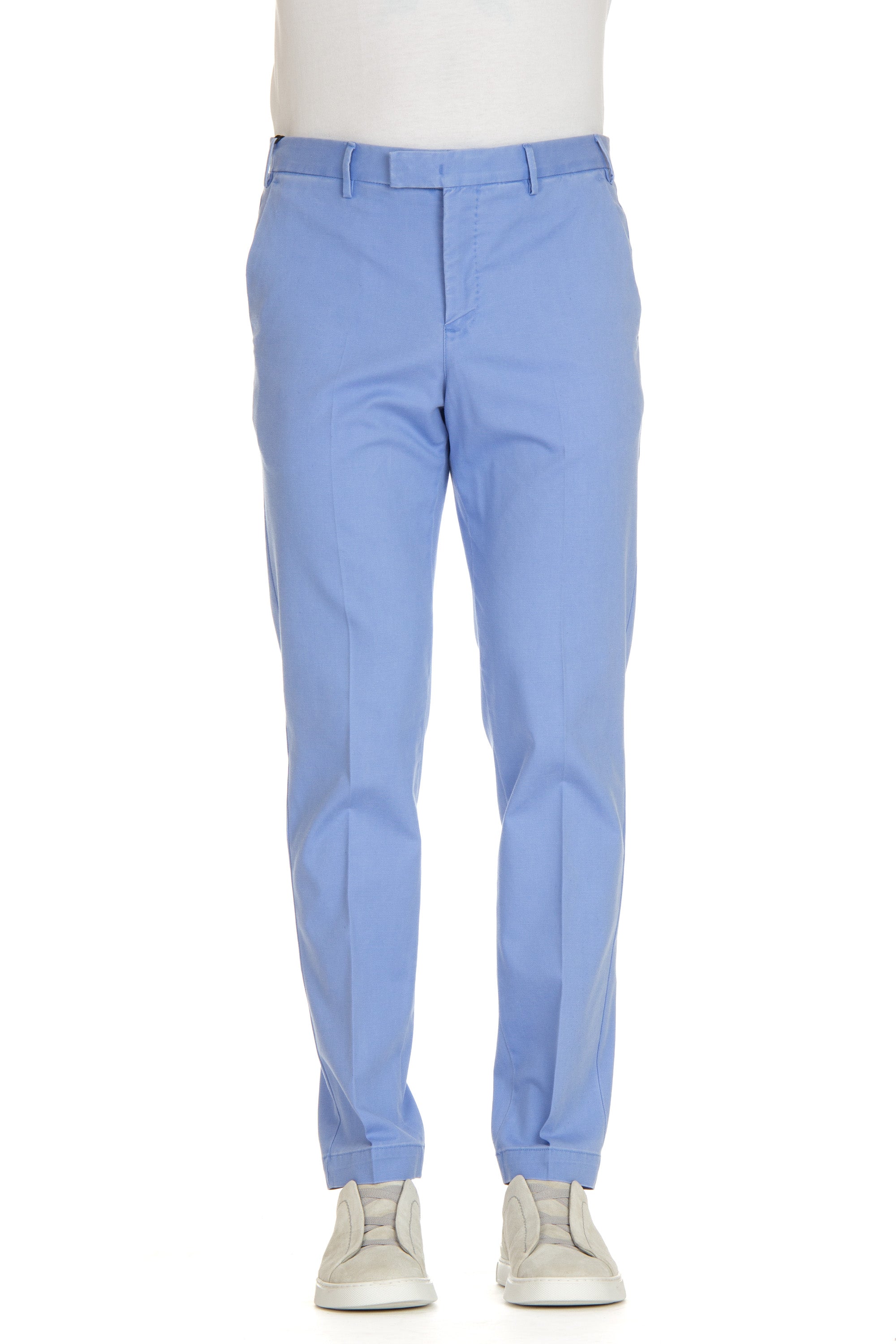 Master fit micro-structured cotton-lyocell trousers