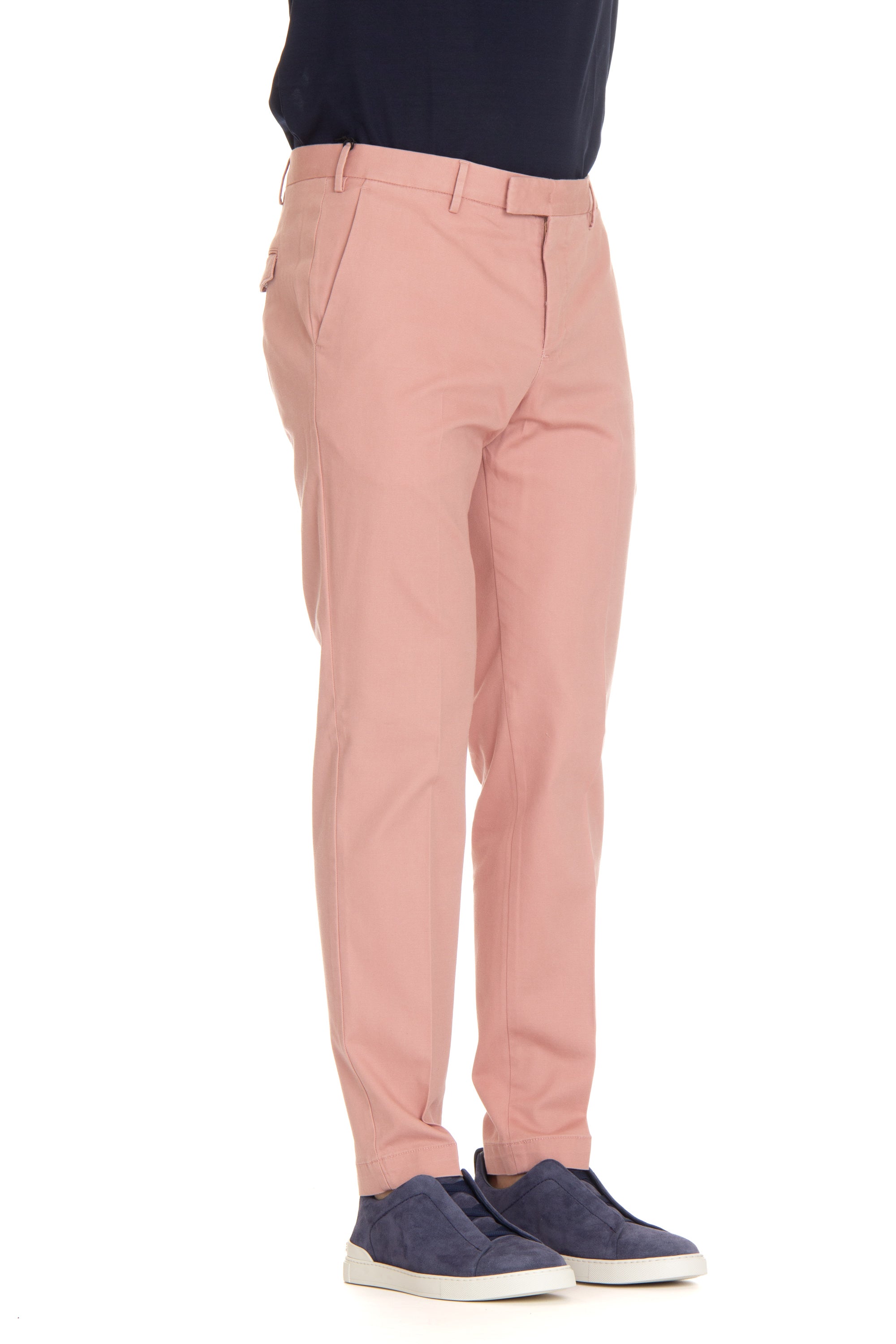 Master fit micro-structured cotton-lyocell trousers