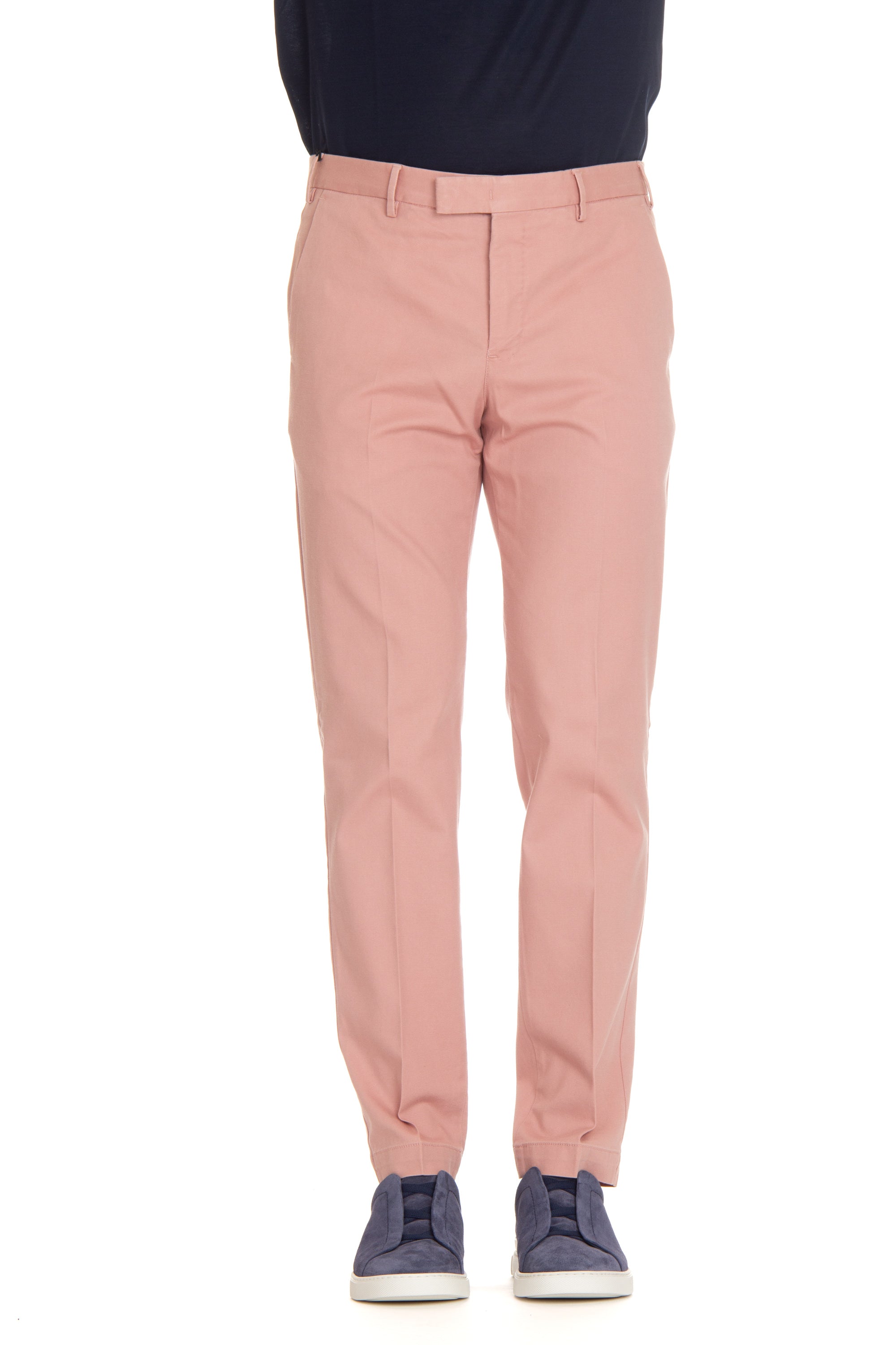 Master fit micro-structured cotton-lyocell trousers