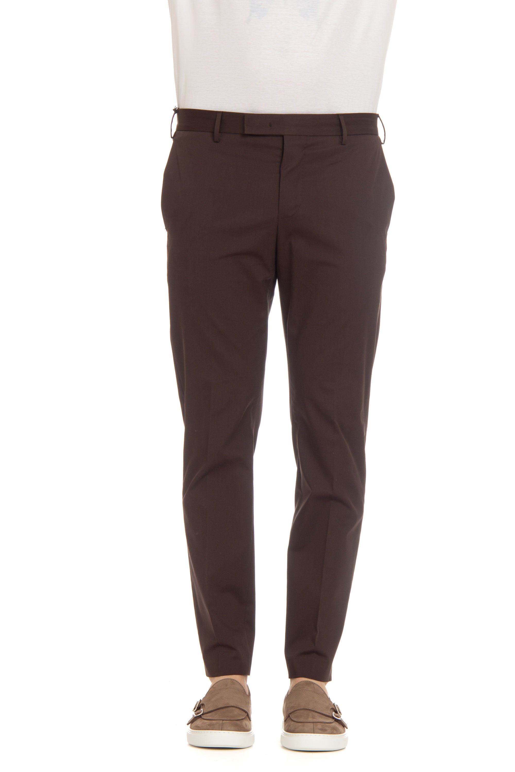 Dieci cotton twill fit trousers