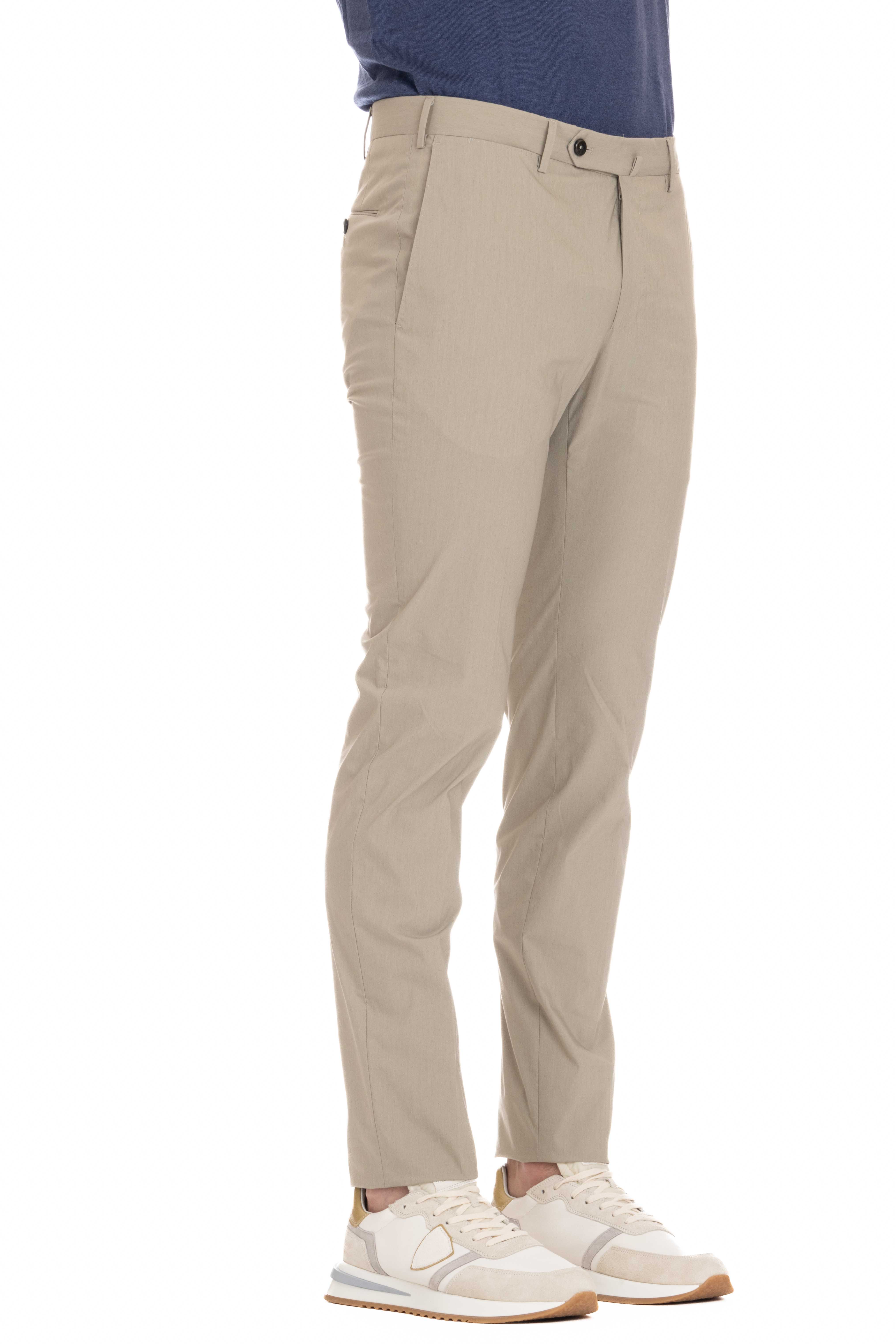 Superslim fit tech poplin trousers