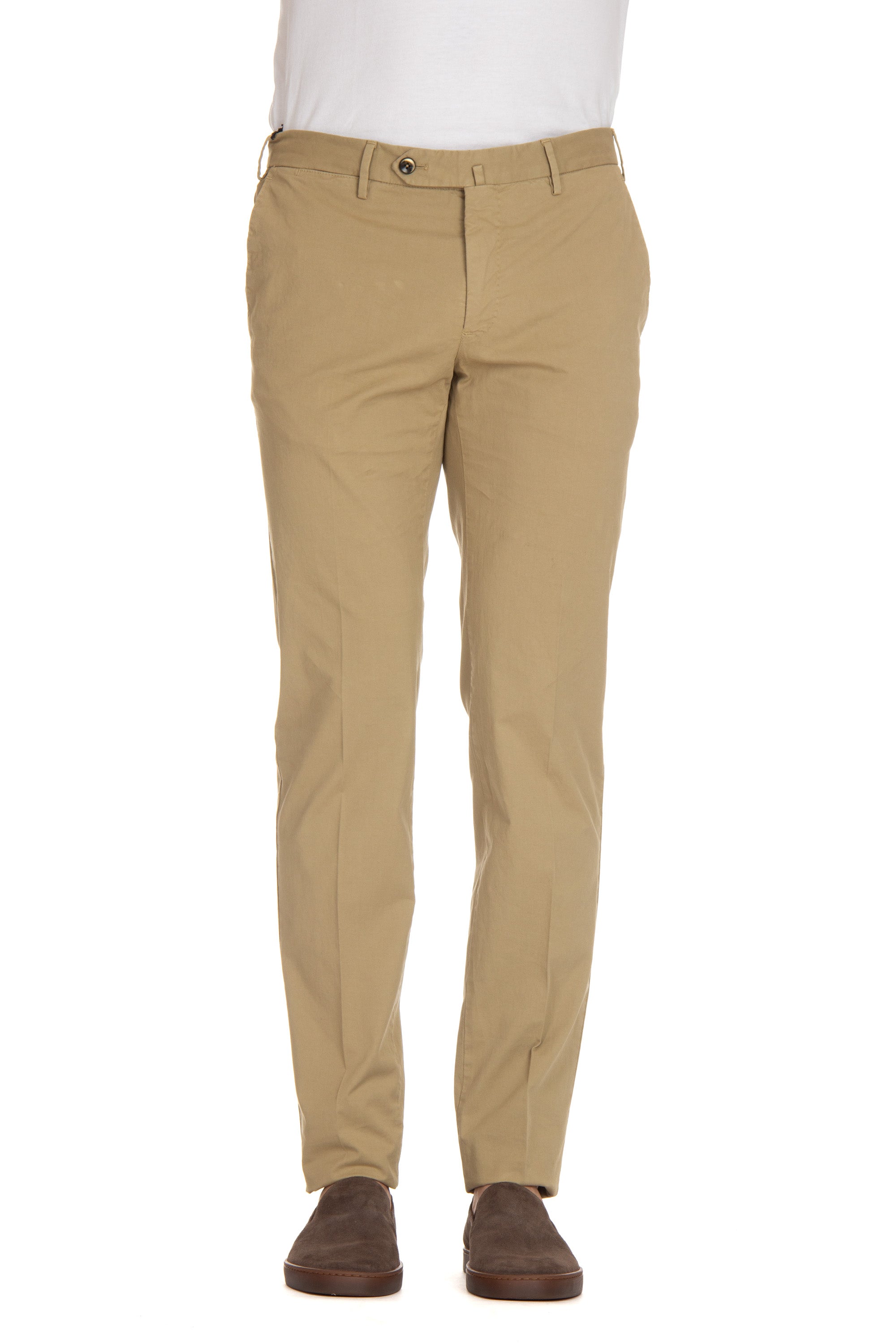 Pantalone in gabardina di cotone Super Slim fit