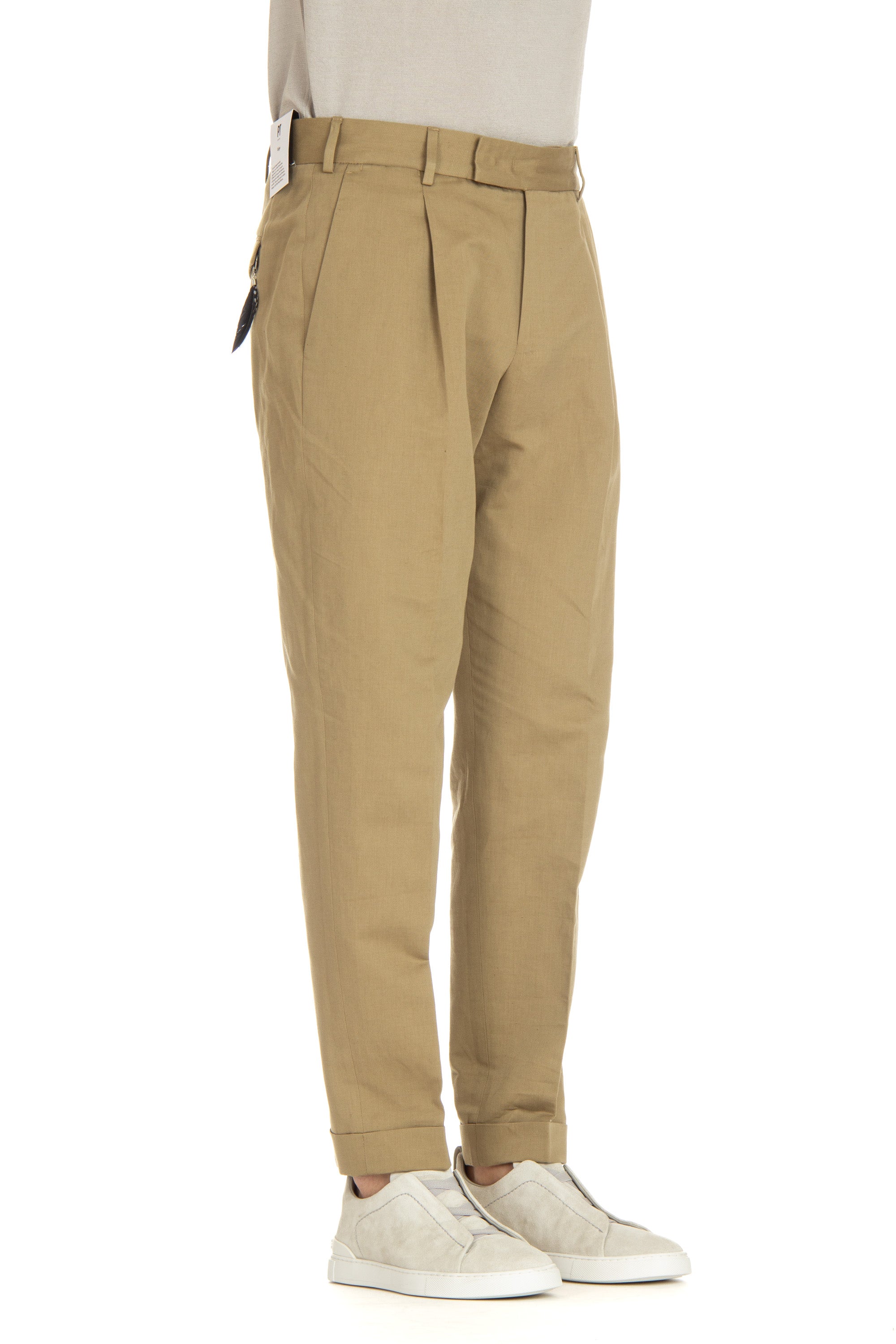 Rebel fit cotton-linen trousers