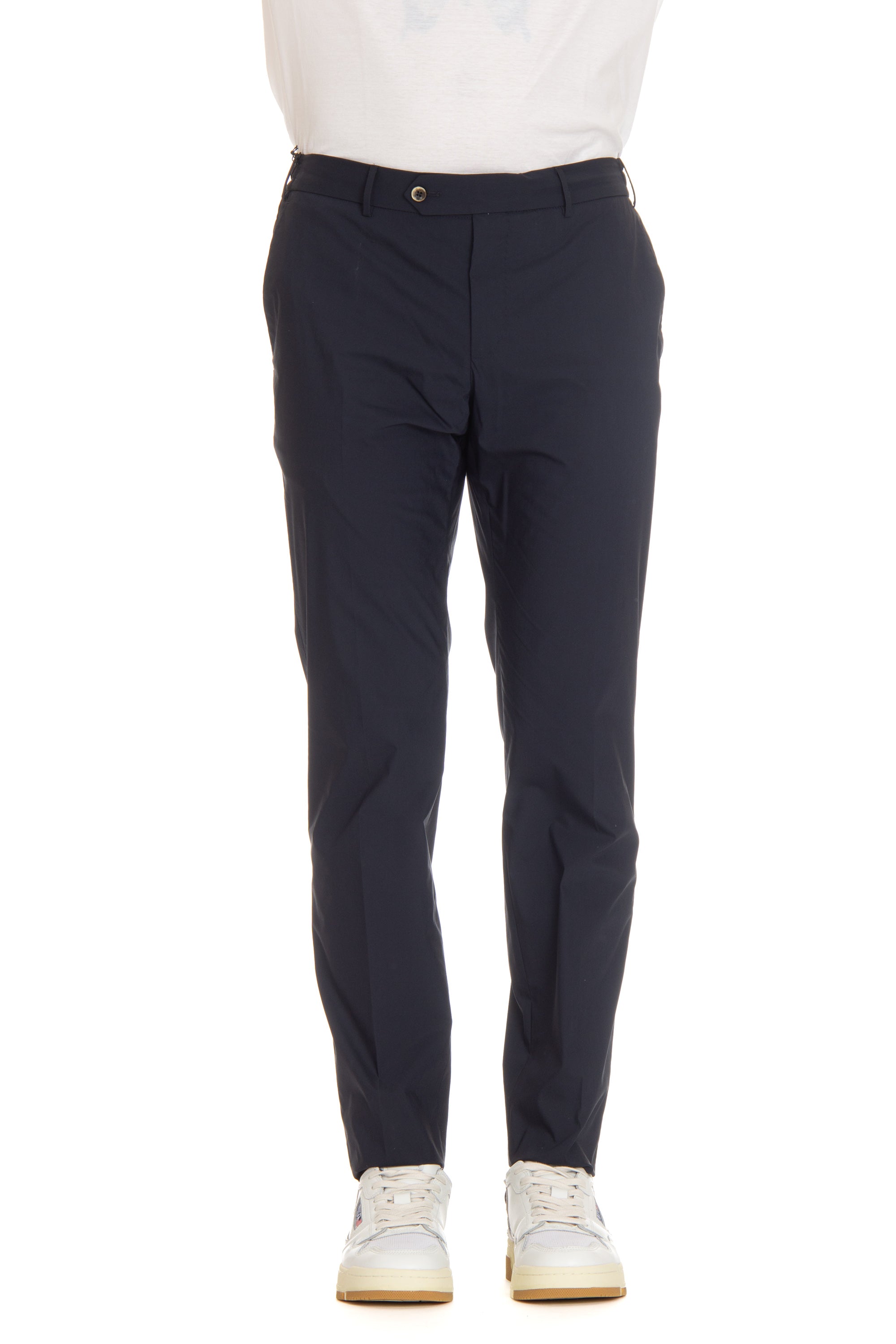 Slim jogger trousers in tech poplin