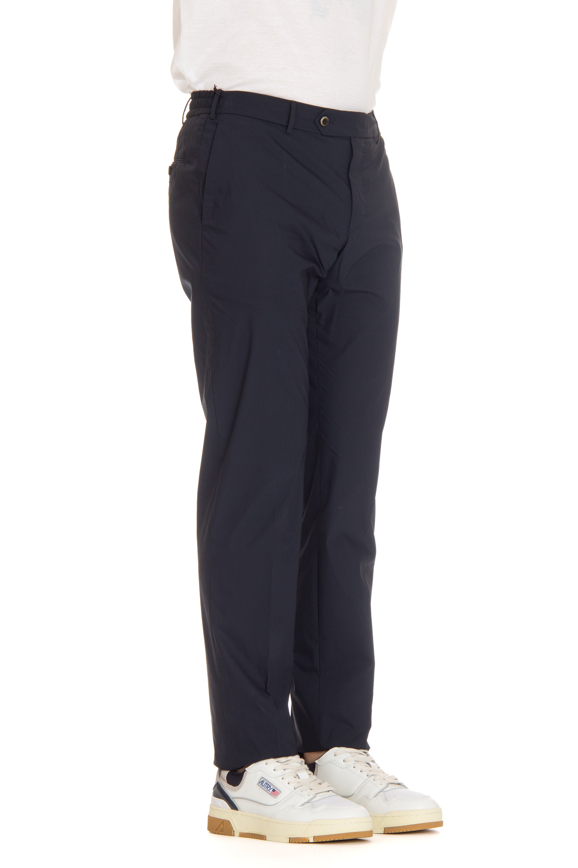 Slim jogger trousers in tech poplin