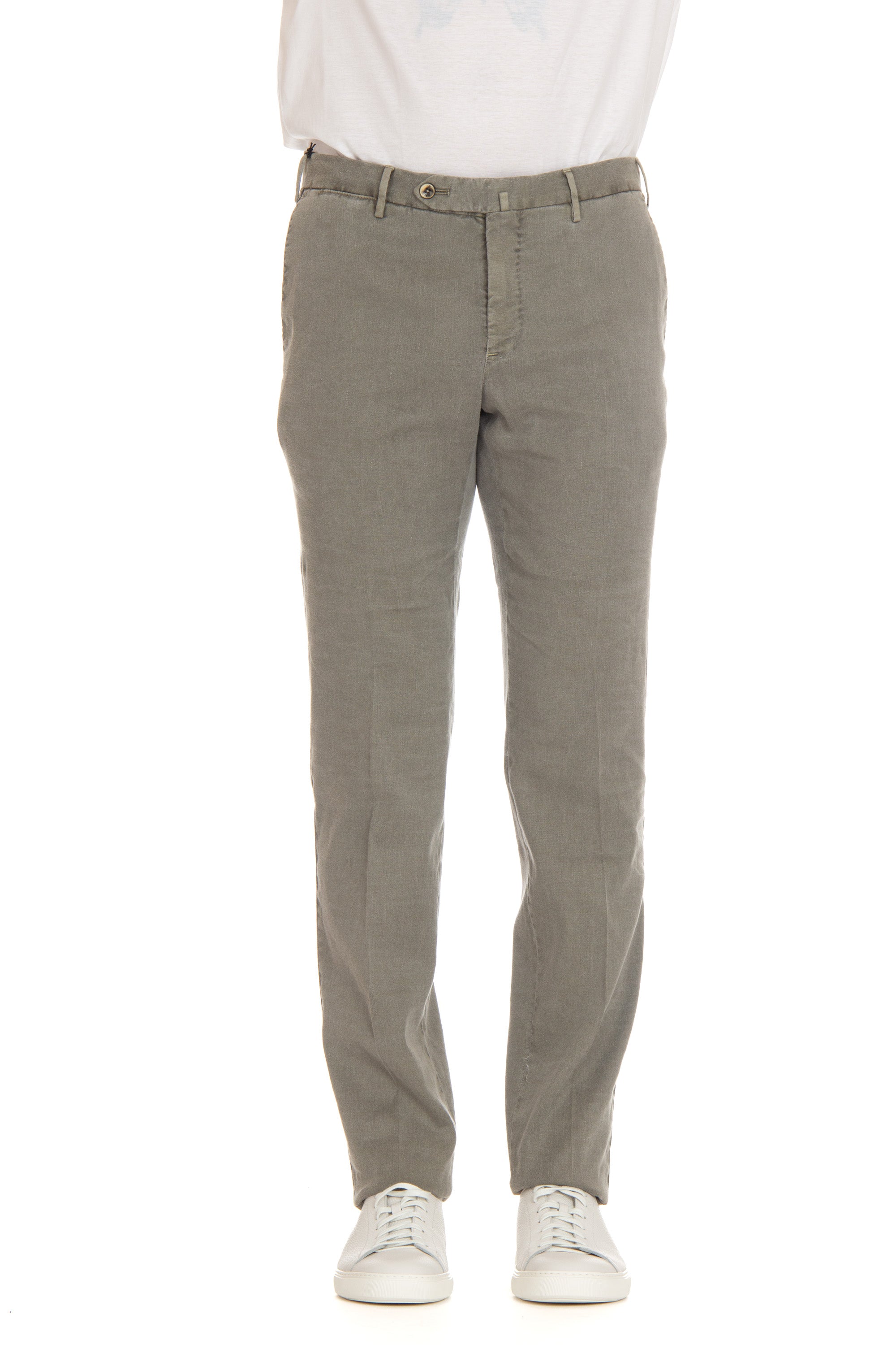 Slim-Fit-Hose aus Leinen-Baumwolle