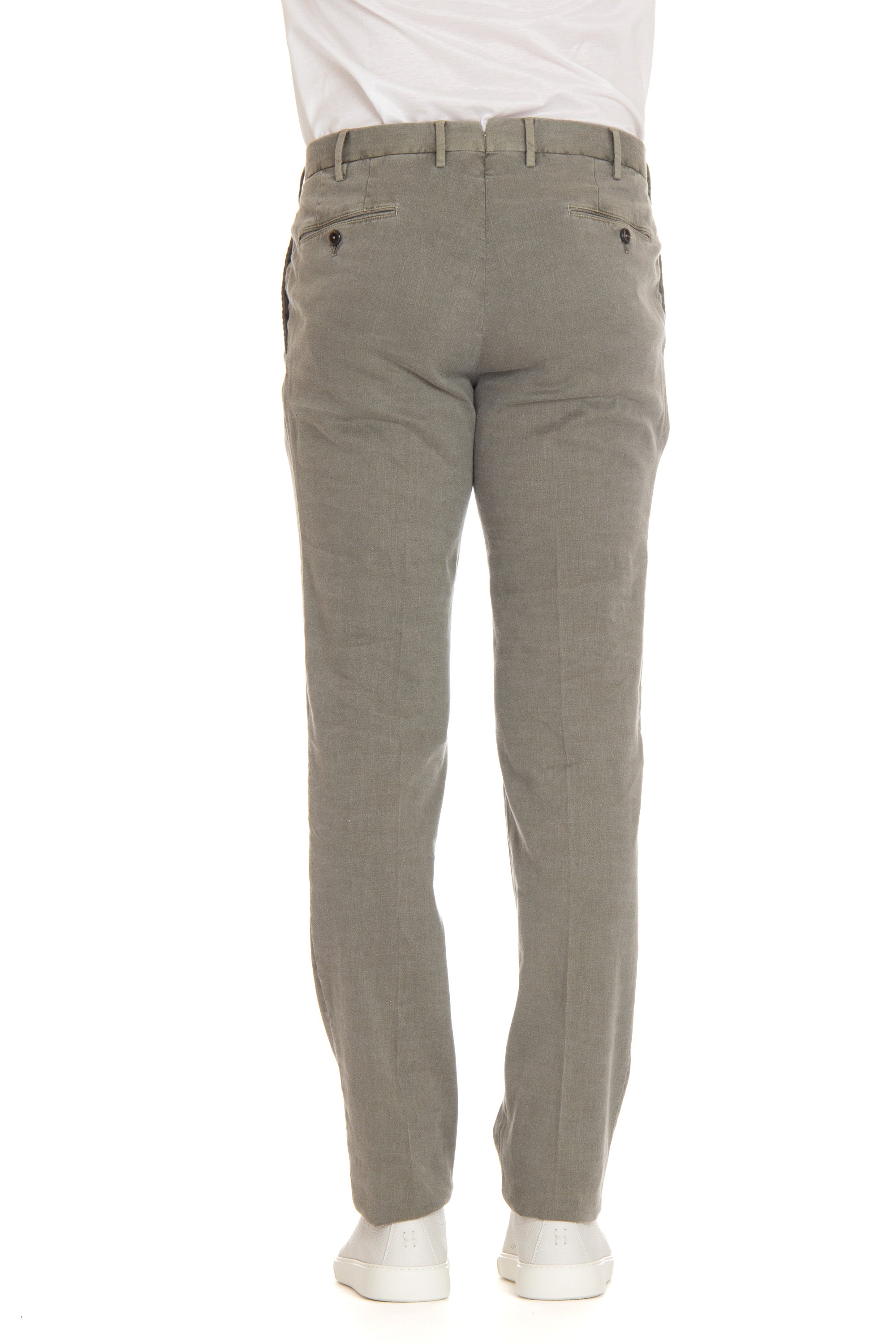 Slim-Fit-Hose aus Leinen-Baumwolle