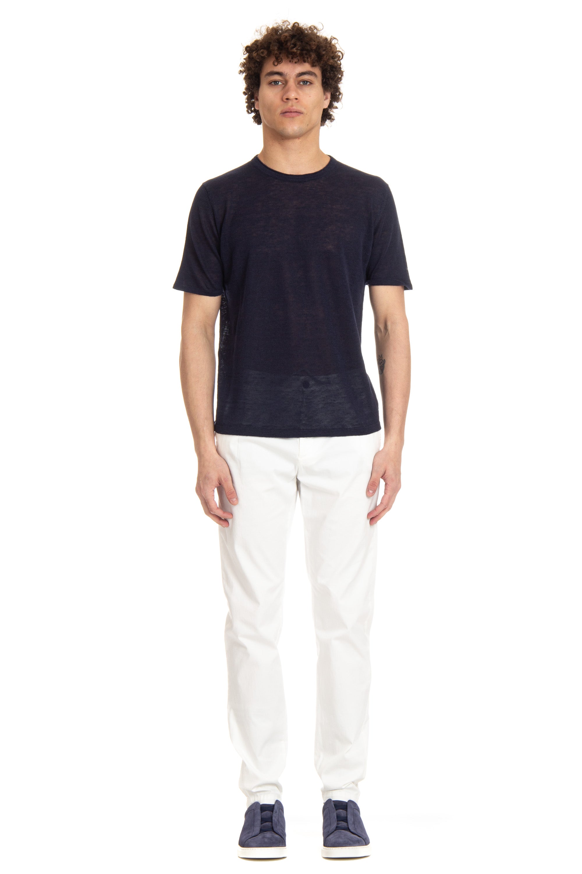 Pure linen T-shirt