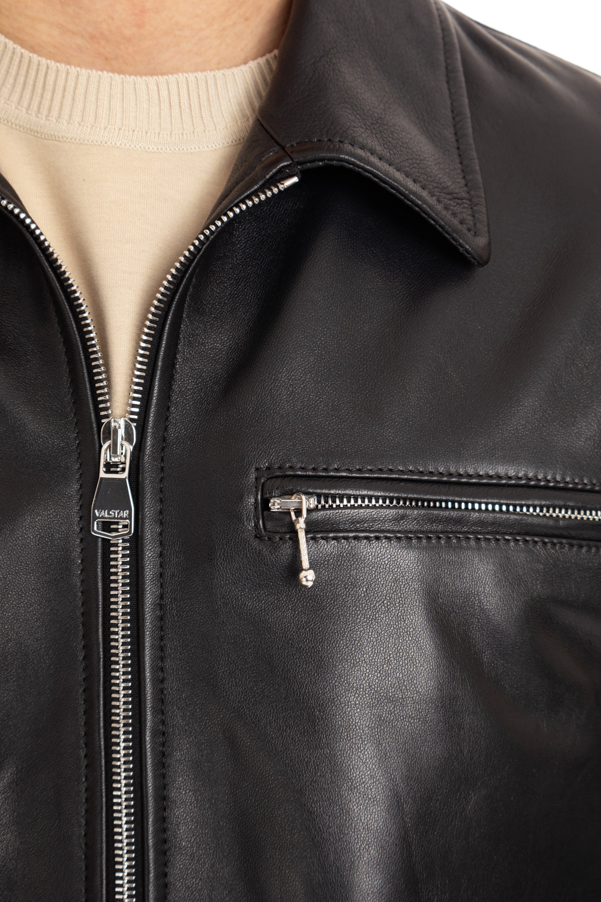 Salvatore Santoro Bomber in nappa supersoft 46515-U BLACK 