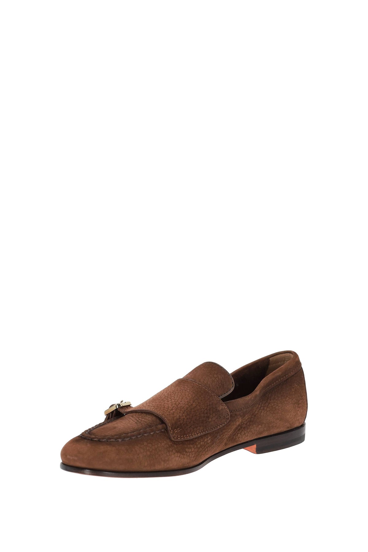 Santoni Mocassino in nabuck doppia fibbia mod. Carlos MCNC18003SA4SETG M25 