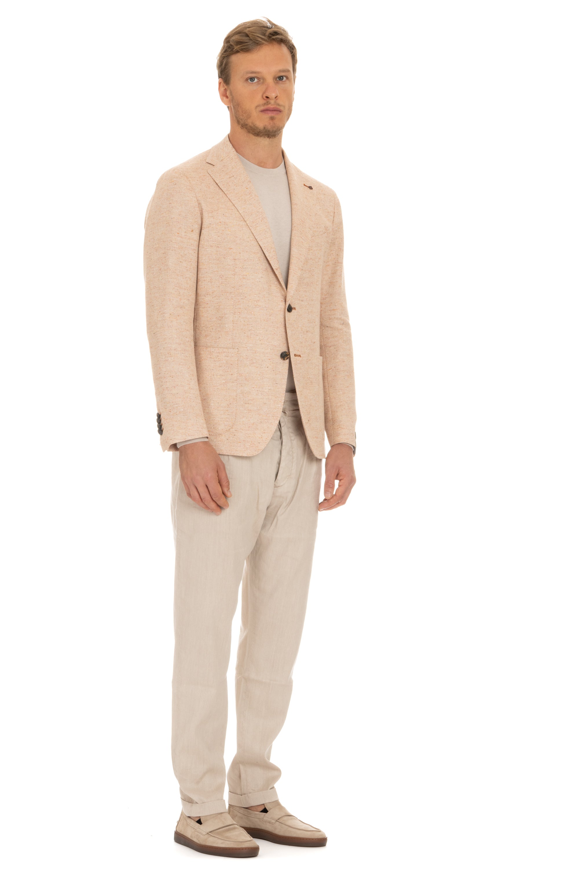 Cotton-linen-silk-wool jacket mod. Montecarlo
