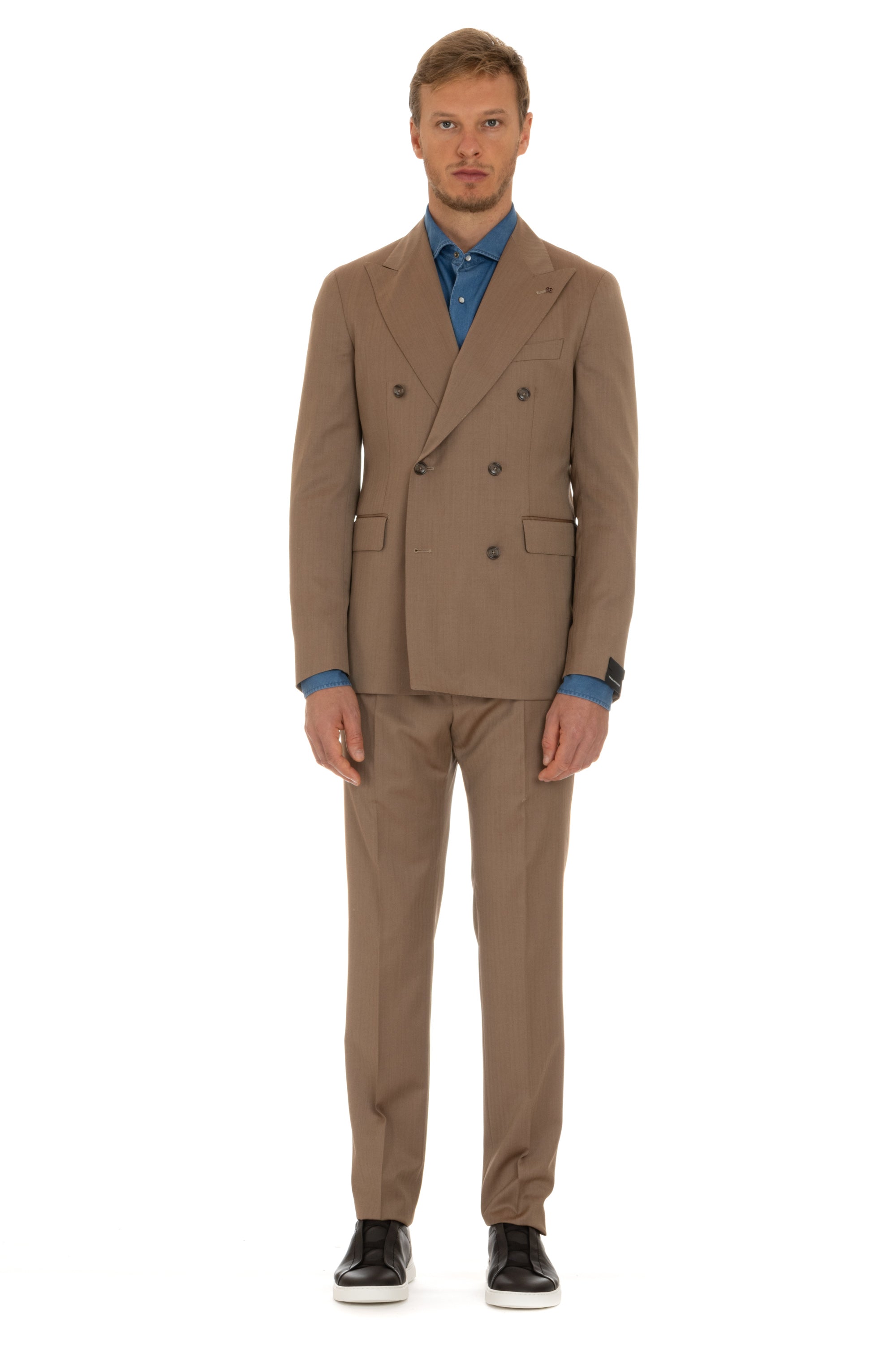 Solaro suit in super 130's wool mod. Vesuvius