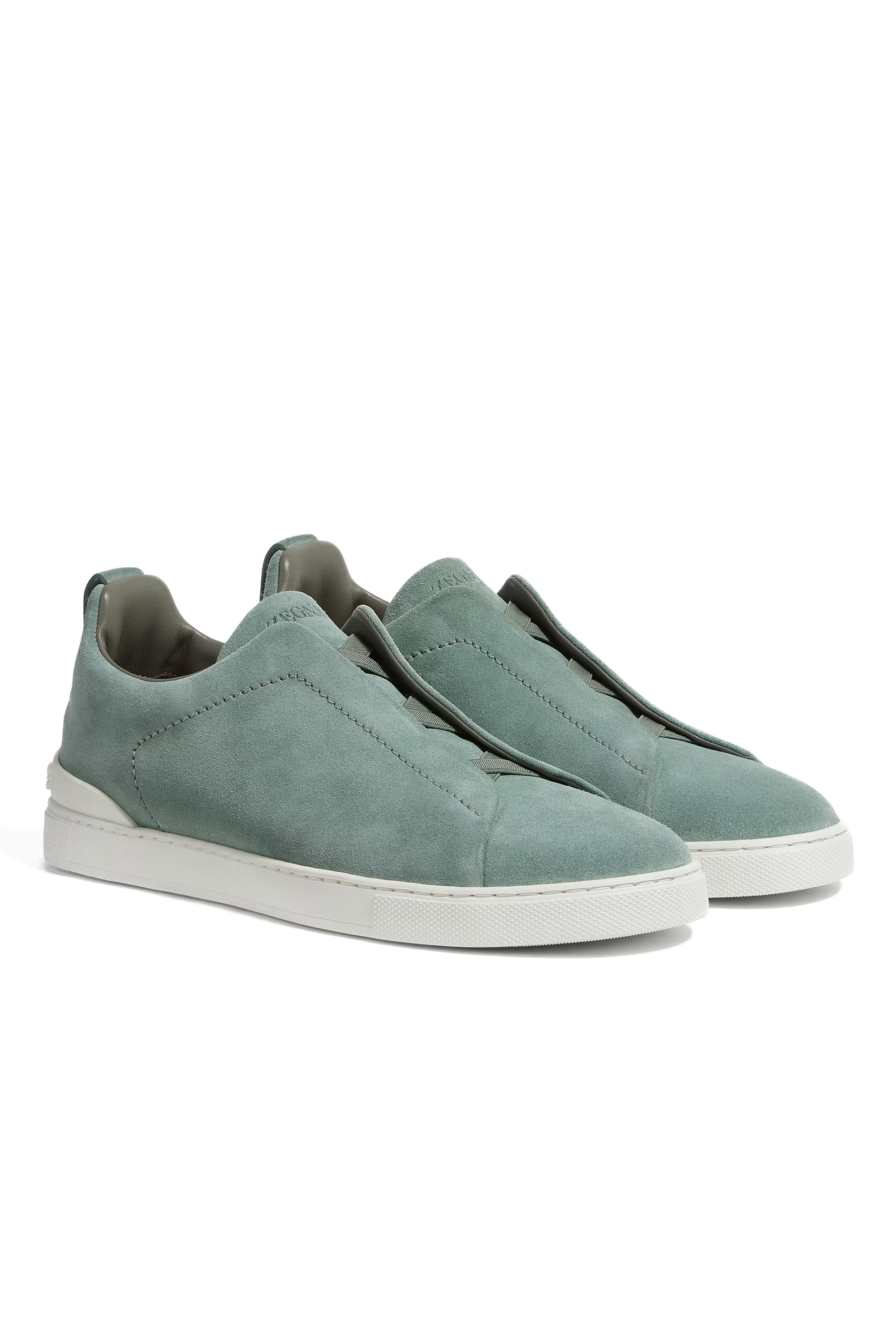 Triple Stitch suede sneakers