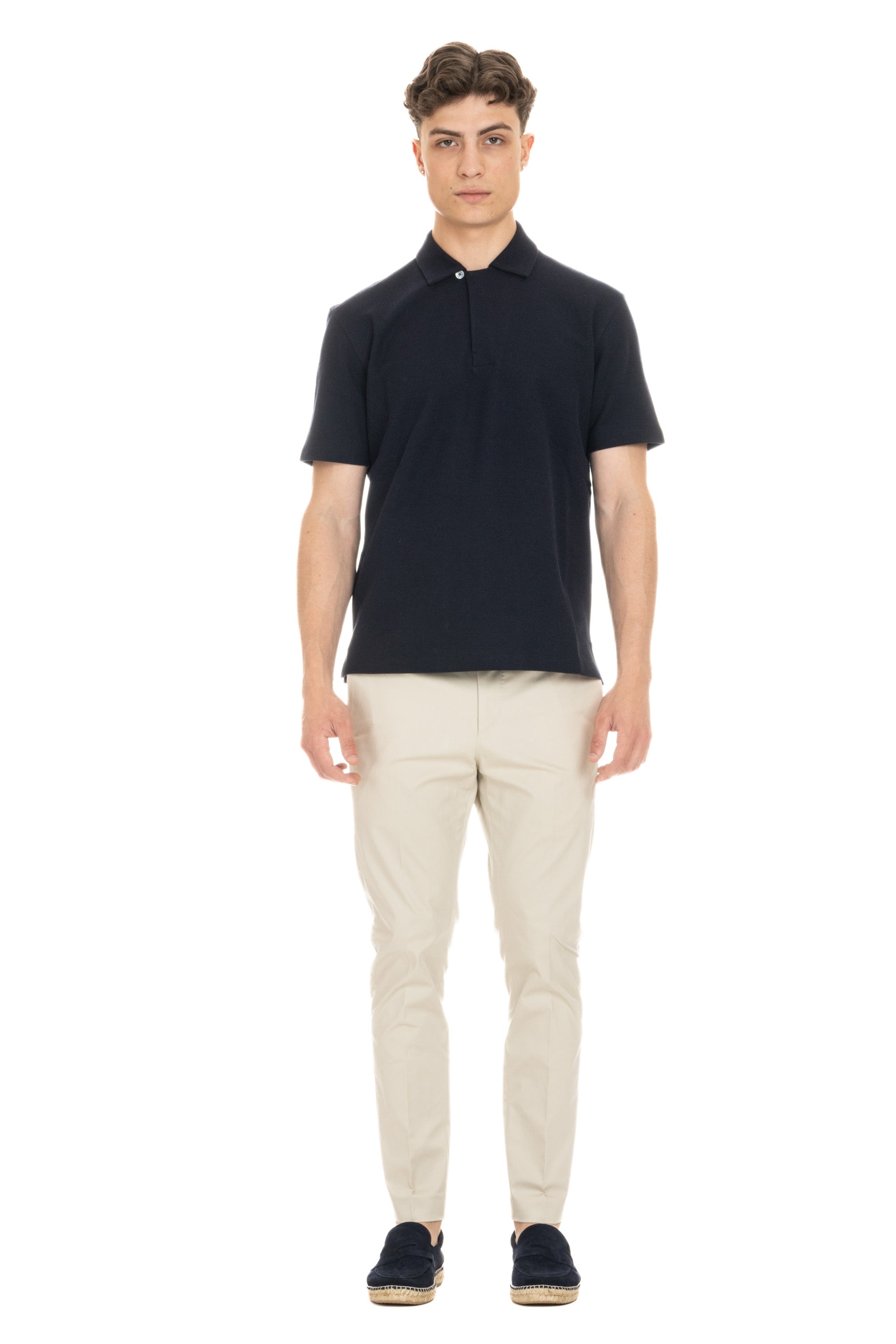 Cotton pique polo shirt